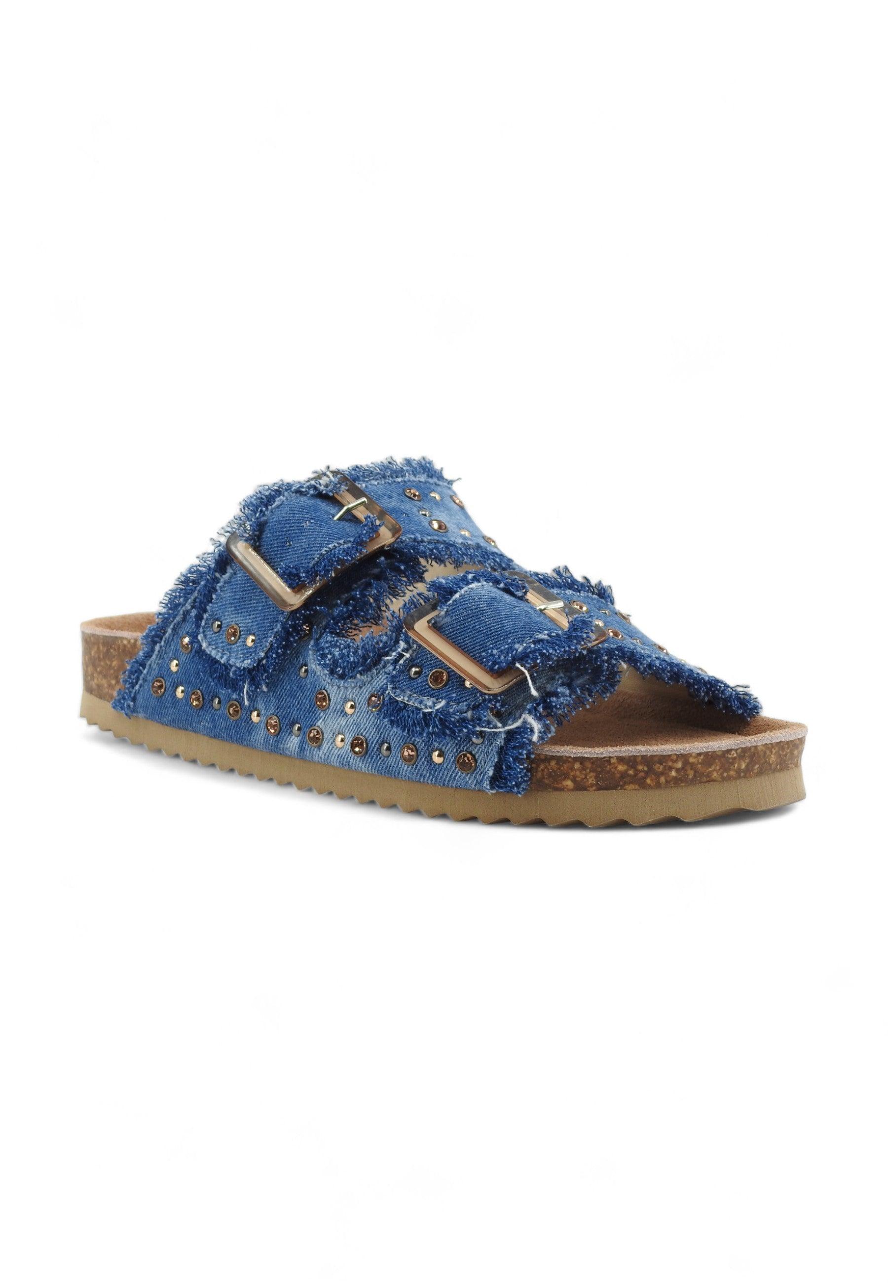 COLORS OF CALIFORNIA Ciabatta Donna Jeans Blu Denim HC.BIO406 - Sandrini Calzature e Abbigliamento