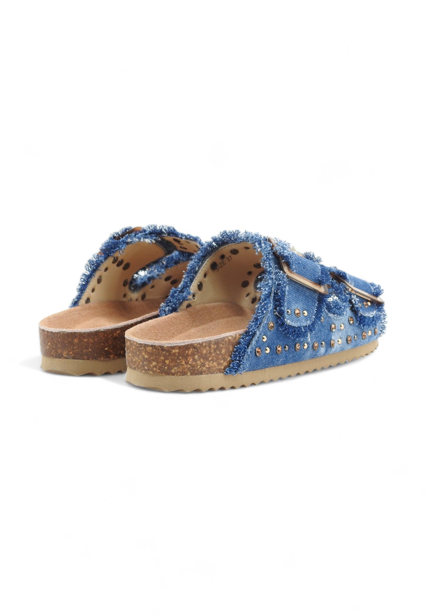 COLORS OF CALIFORNIA Ciabatta Donna Jeans Blu Denim HC.BIO406 - Sandrini Calzature e Abbigliamento