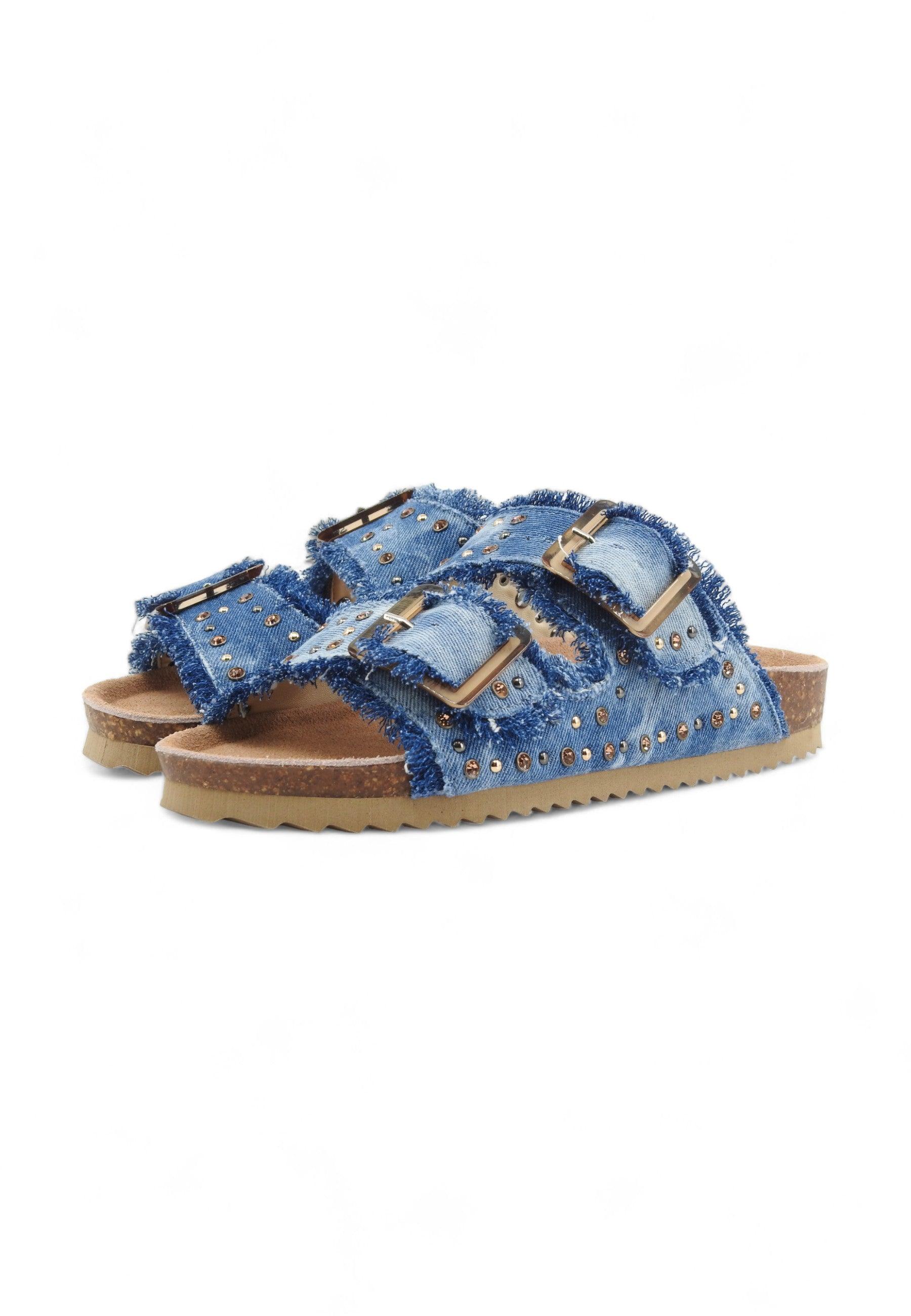 COLORS OF CALIFORNIA Ciabatta Donna Jeans Blu Denim HC.BIO406 - Sandrini Calzature e Abbigliamento