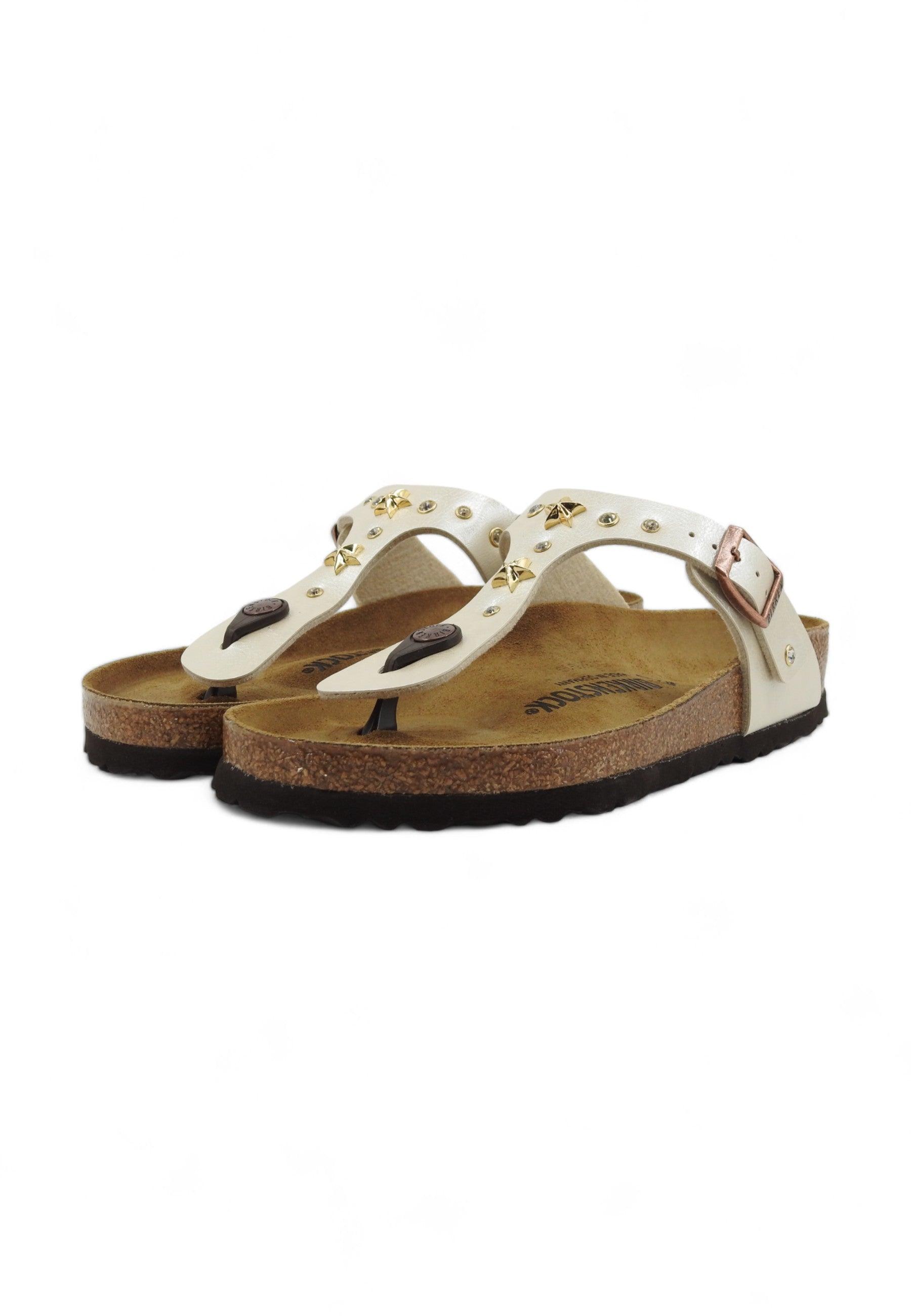 CUSTOM / BIRKENSTOCK Ciabatta Infradito Borchie Stelle Gold Oro 0943871 - Sandrini Calzature e Abbigliamento