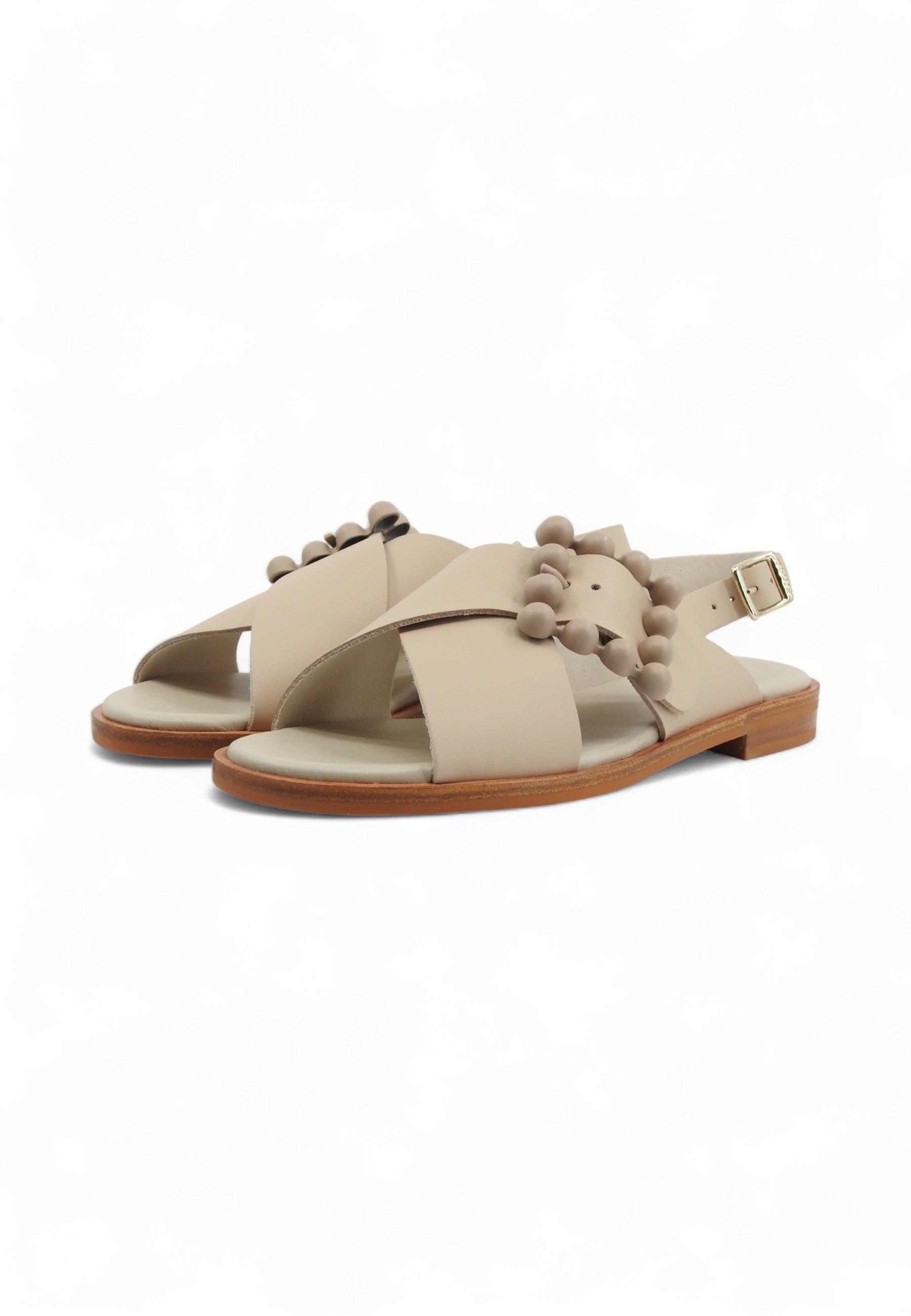 FRAU London Sandalo Donna Oyster Beige 85M9109 - Sandrini Calzature e Abbigliamento