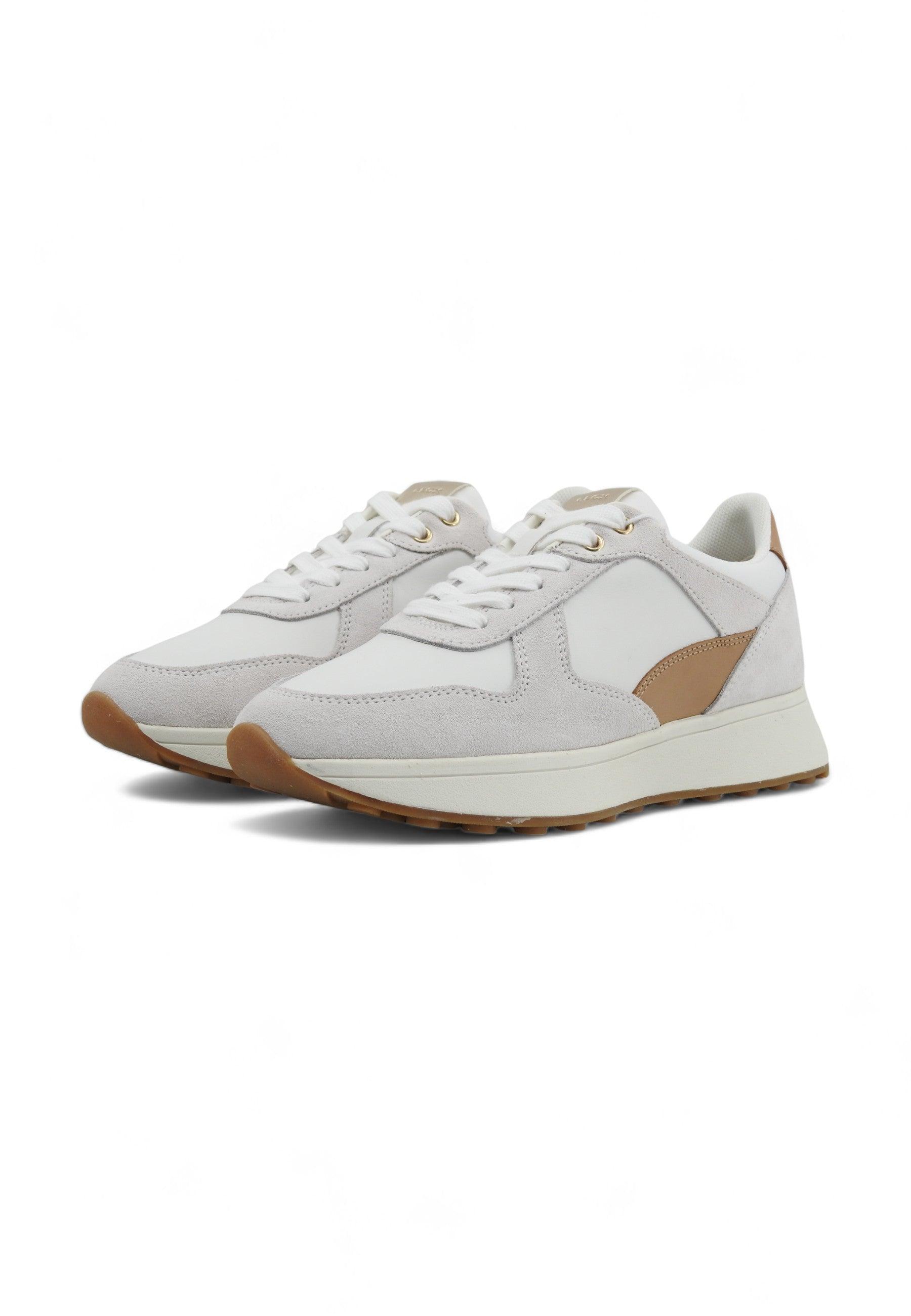 GEOX Amabel Sneaker Donna Off White Sun D45MDA02285C1096 - Sandrini Calzature e Abbigliamento