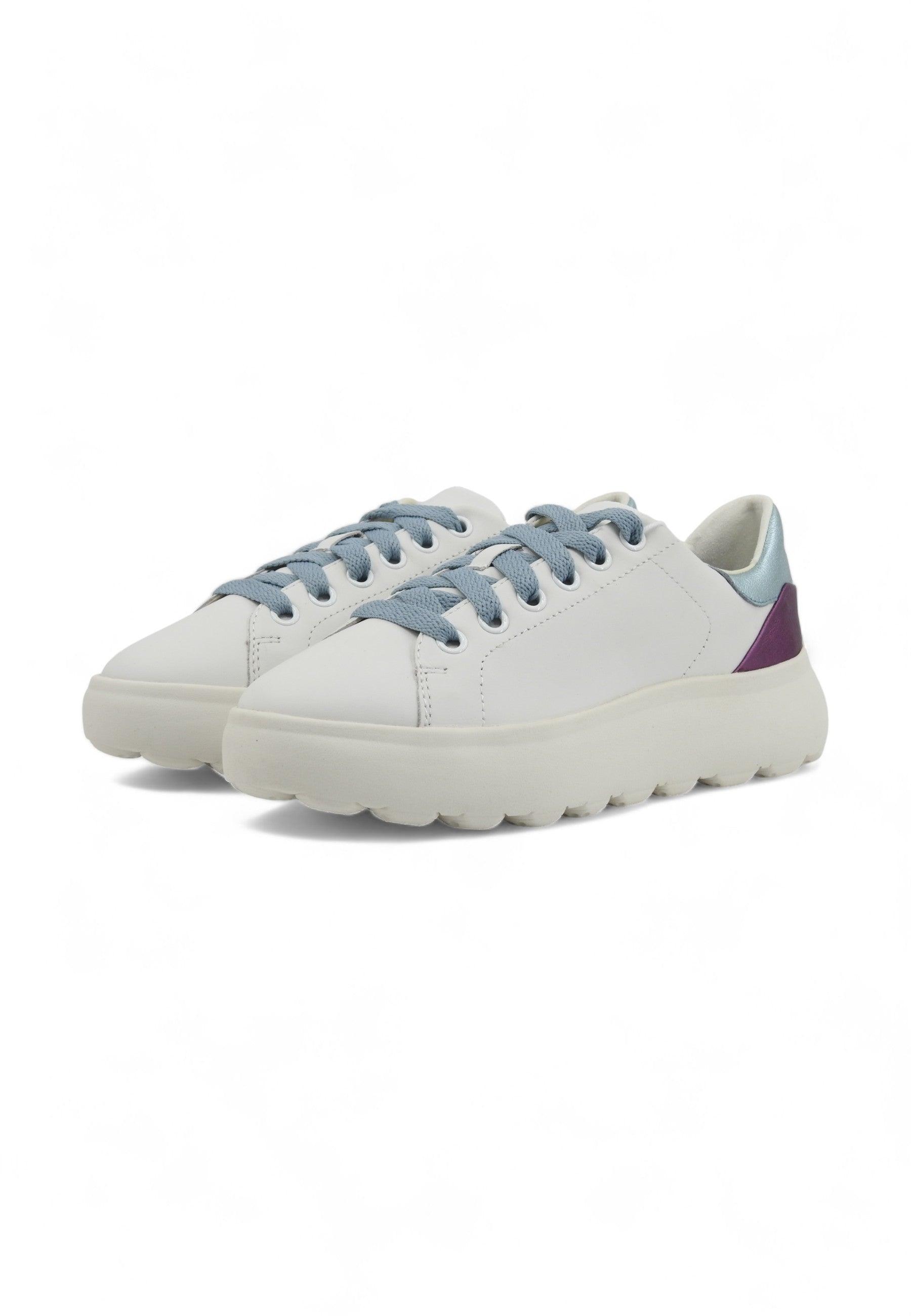GEOX Spherica Sneaker Donna White D45TCC085BVC1Z4N - Sandrini Calzature e Abbigliamento
