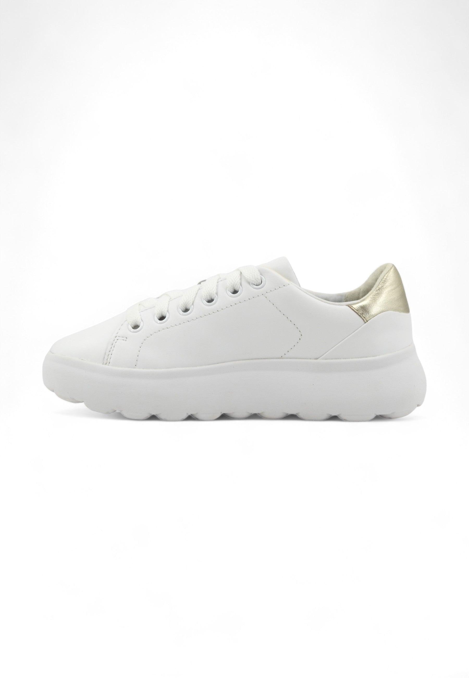 GEOX Spherica Sneaker Donna White Gold D35TCB085Y2C0232 - Sandrini Calzature e Abbigliamento