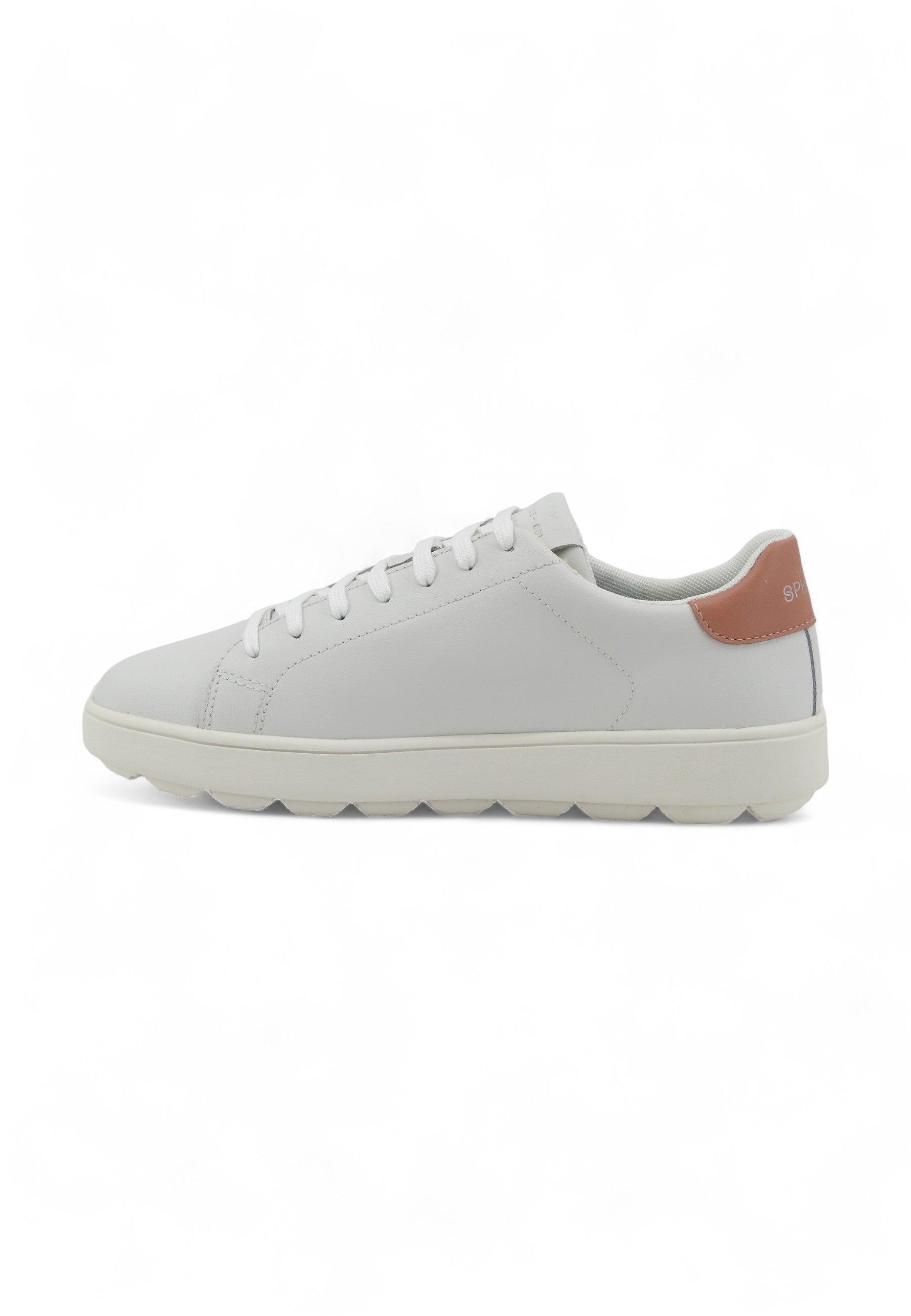 GEOX Spherica Sneaker Donna White Skin D45WEA09BBCC1Z5Q - Sandrini Calzature e Abbigliamento