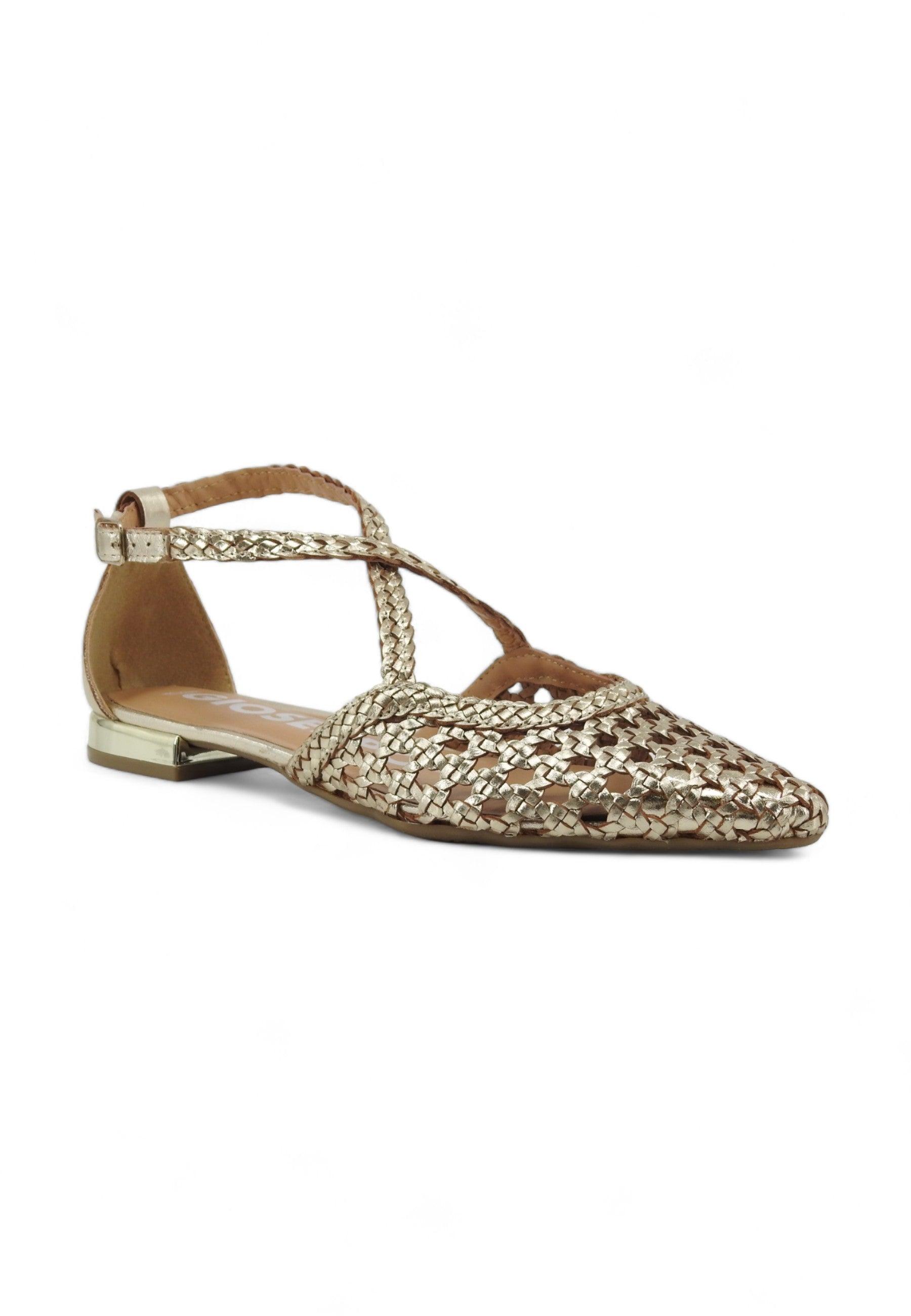 GIOSEPPO Leskovic Sandalo Donna Platinum Oro 71180 - Sandrini Calzature e Abbigliamento