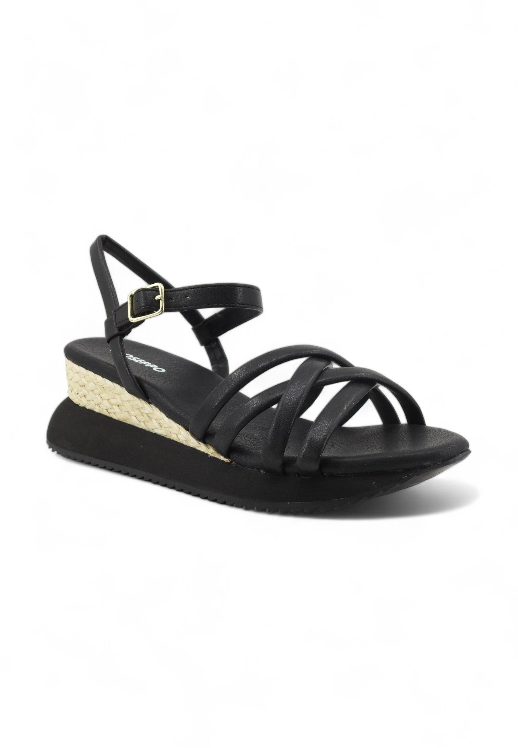 GIOSEPPO Permet Sandalo Donna Black 71060 - Sandrini Calzature e Abbigliamento