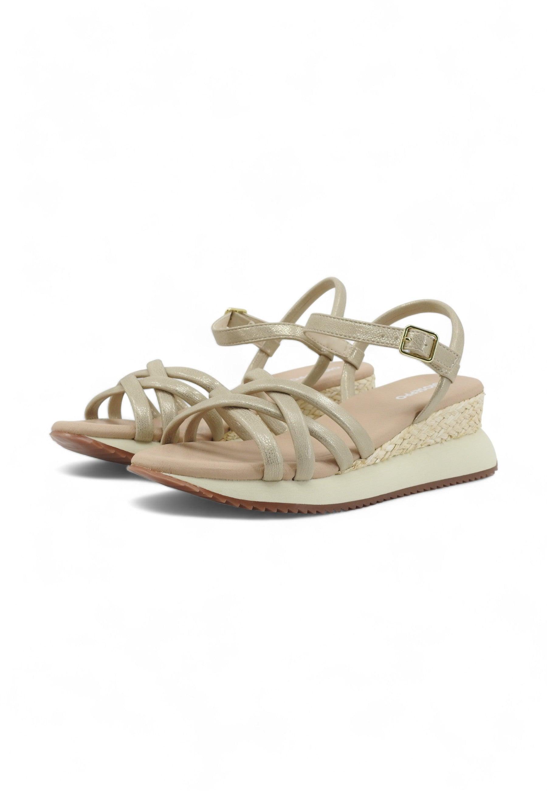 GIOSEPPO Permet Sandalo Donna Gold 71060 - Sandrini Calzature e Abbigliamento