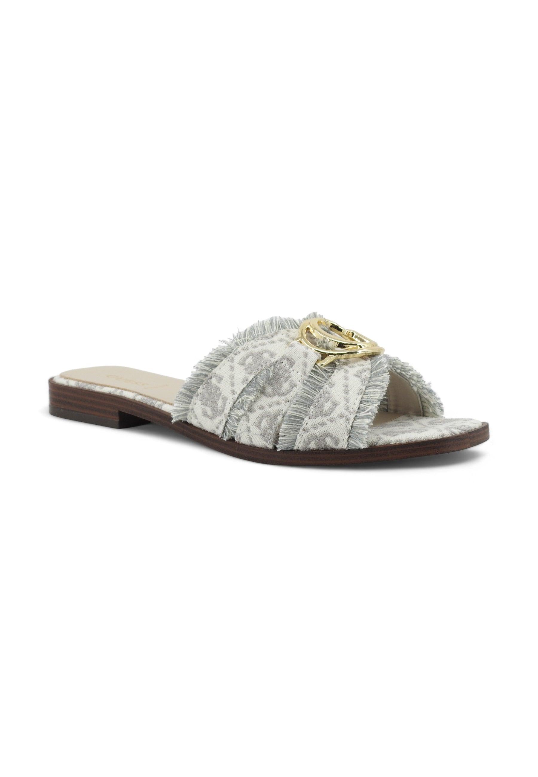 GUESS Ciabatta Donna Grey FLJSYMFAL03 - Sandrini Calzature e Abbigliamento