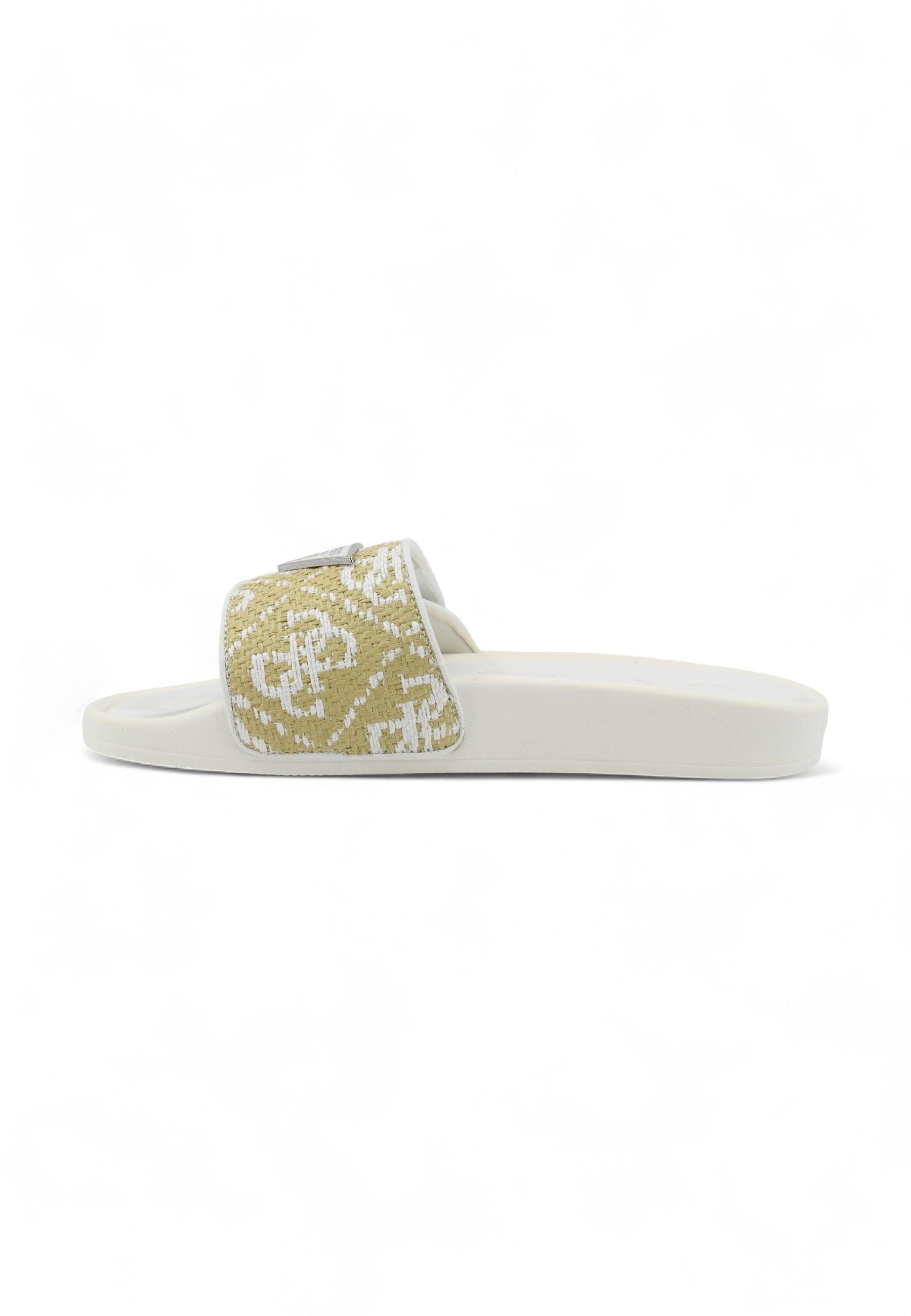 GUESS Ciabatta Donna Natural Bianco FLGCAAELE19 - Sandrini Calzature e Abbigliamento