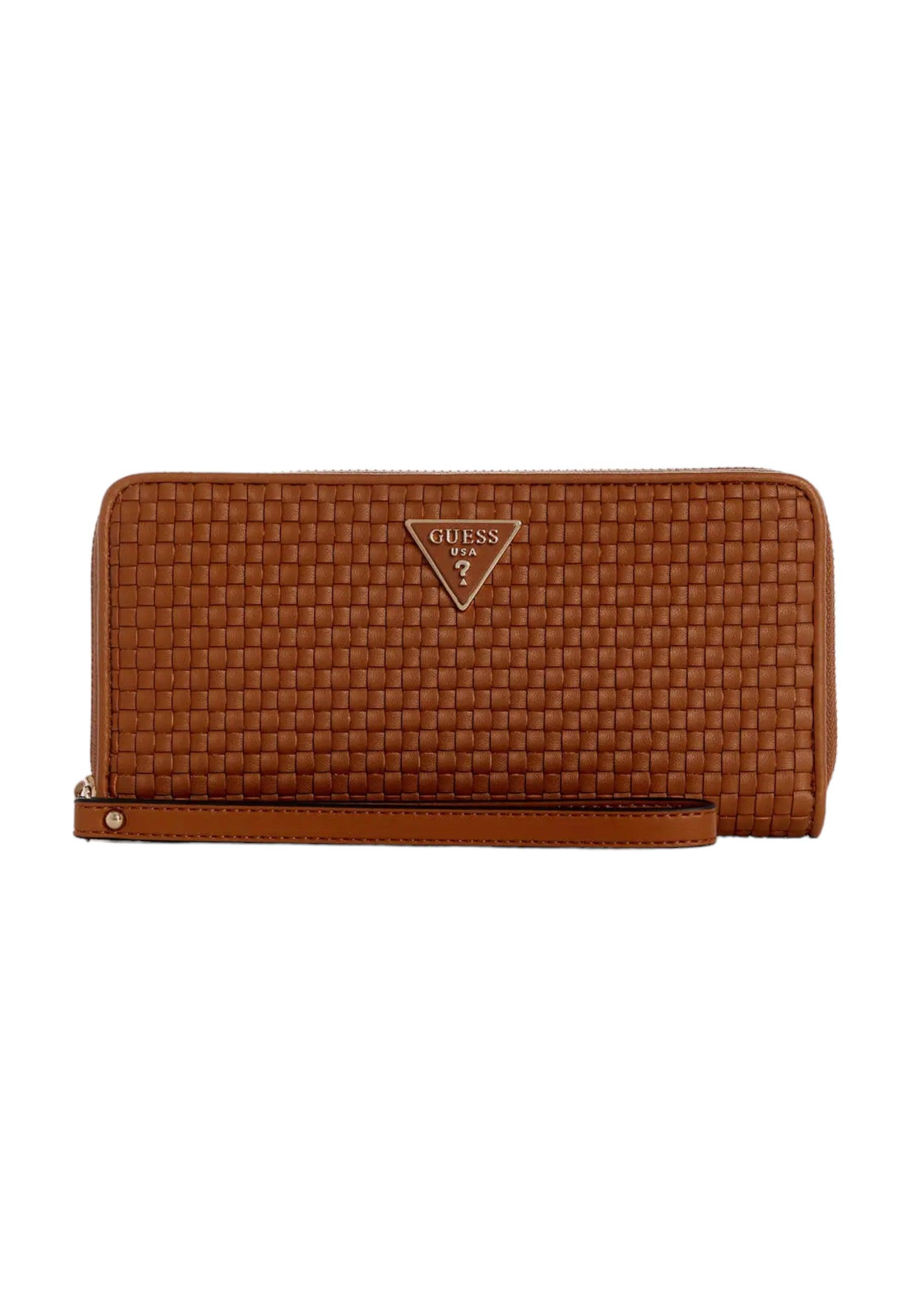 GUESS Etel SLG Portafoglio Donna Cognac Marrone WW921946 - Sandrini Calzature e Abbigliamento