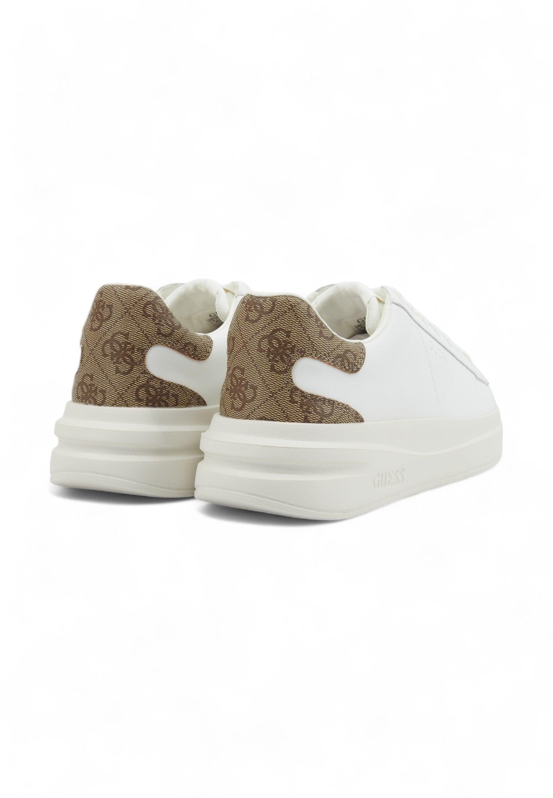 GUESS Sneaker Donna White Beige FLJELBFAL12 - Sandrini Calzature e Abbigliamento