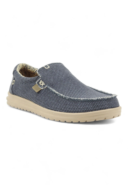 HEY DUDE Mikka Braided Sneaker Vela Uomo Deep Blue 40124-4NL - Sandrini Calzature e Abbigliamento