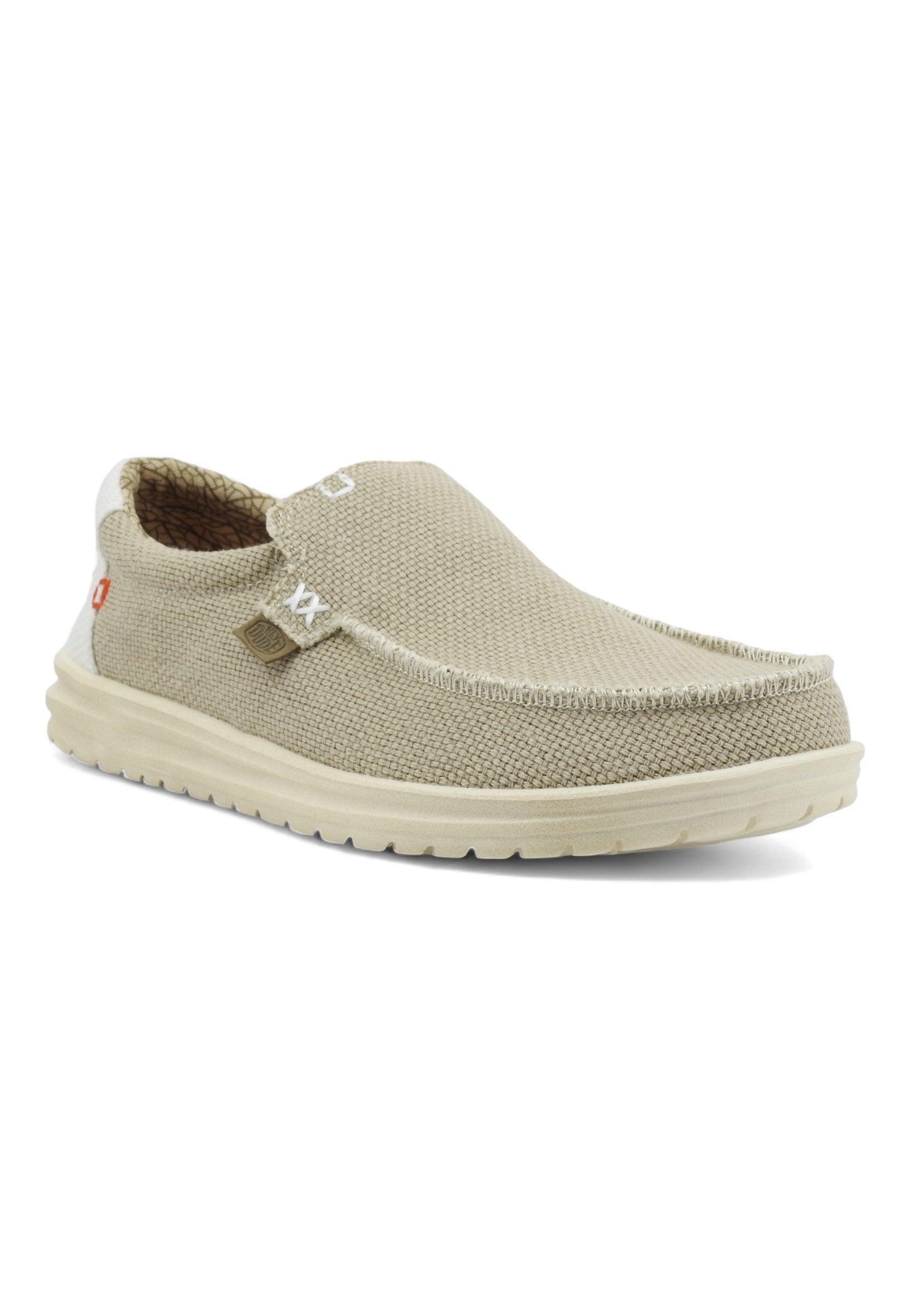 HEY DUDE Mikka Braided Sneaker Vela Uomo Off White 40124-1LB - Sandrini Calzature e Abbigliamento