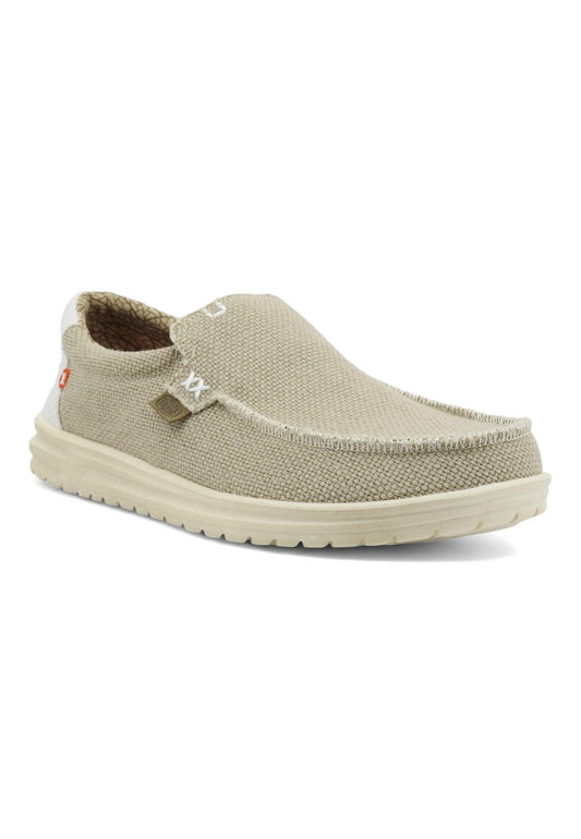 HEY DUDE Mikka Braided Sneaker Vela Uomo Off White 40124-1LB - Sandrini Calzature e Abbigliamento