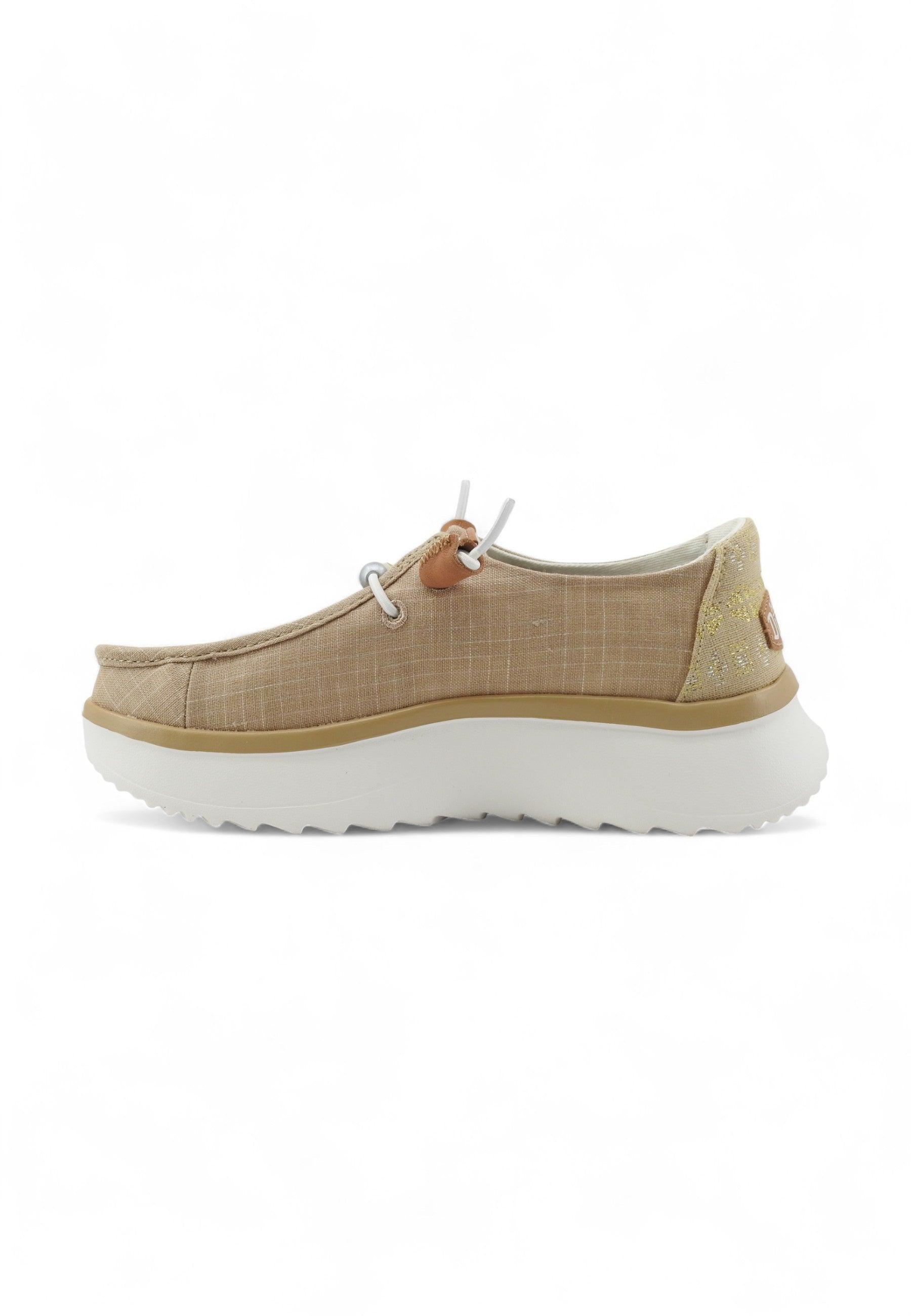 HEY DUDE Wendy Peak Sneaker Donna Tan Beige 40739-265 - Sandrini Calzature e Abbigliamento