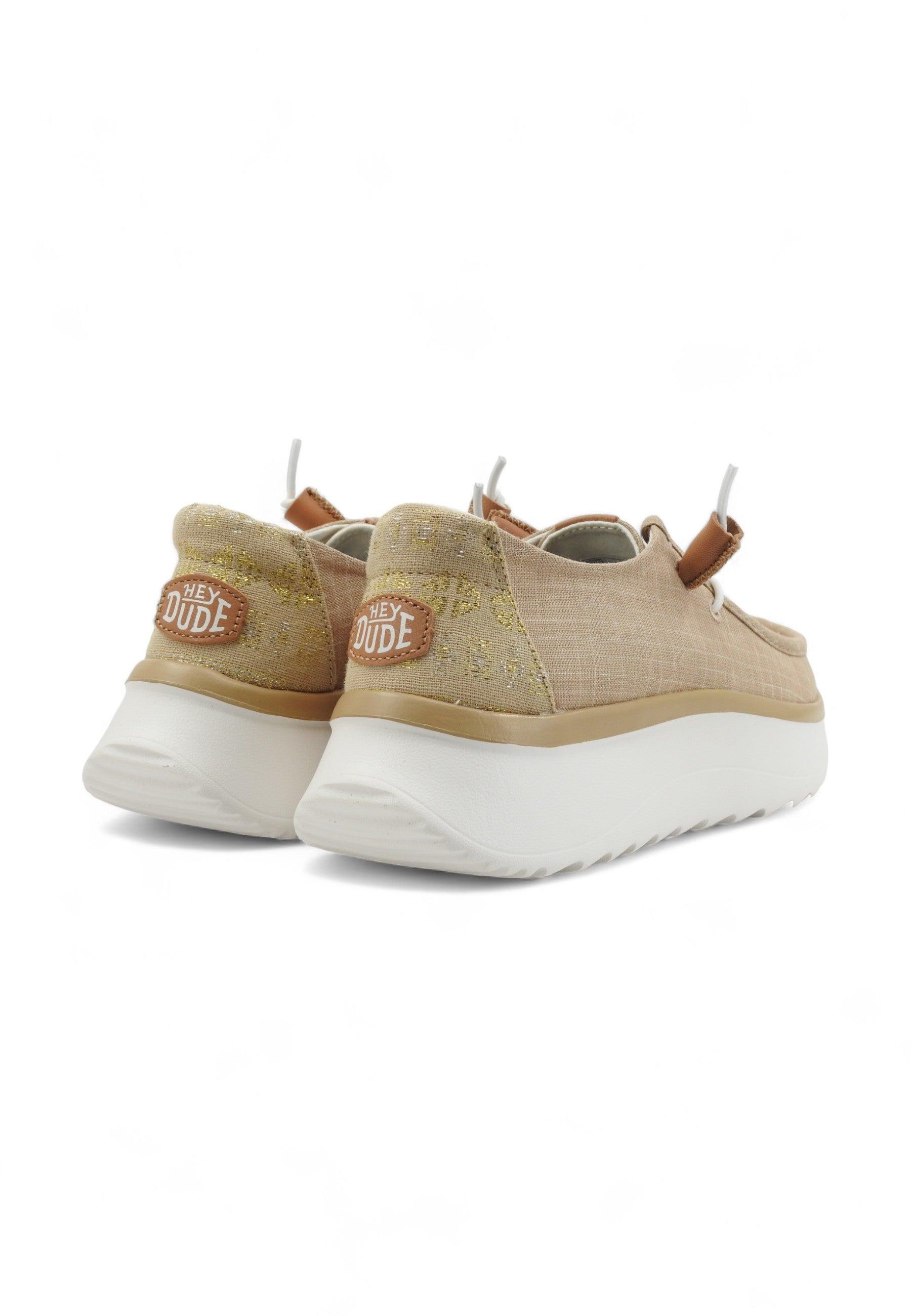 HEY DUDE Wendy Peak Sneaker Donna Tan Beige 40739-265 - Sandrini Calzature e Abbigliamento