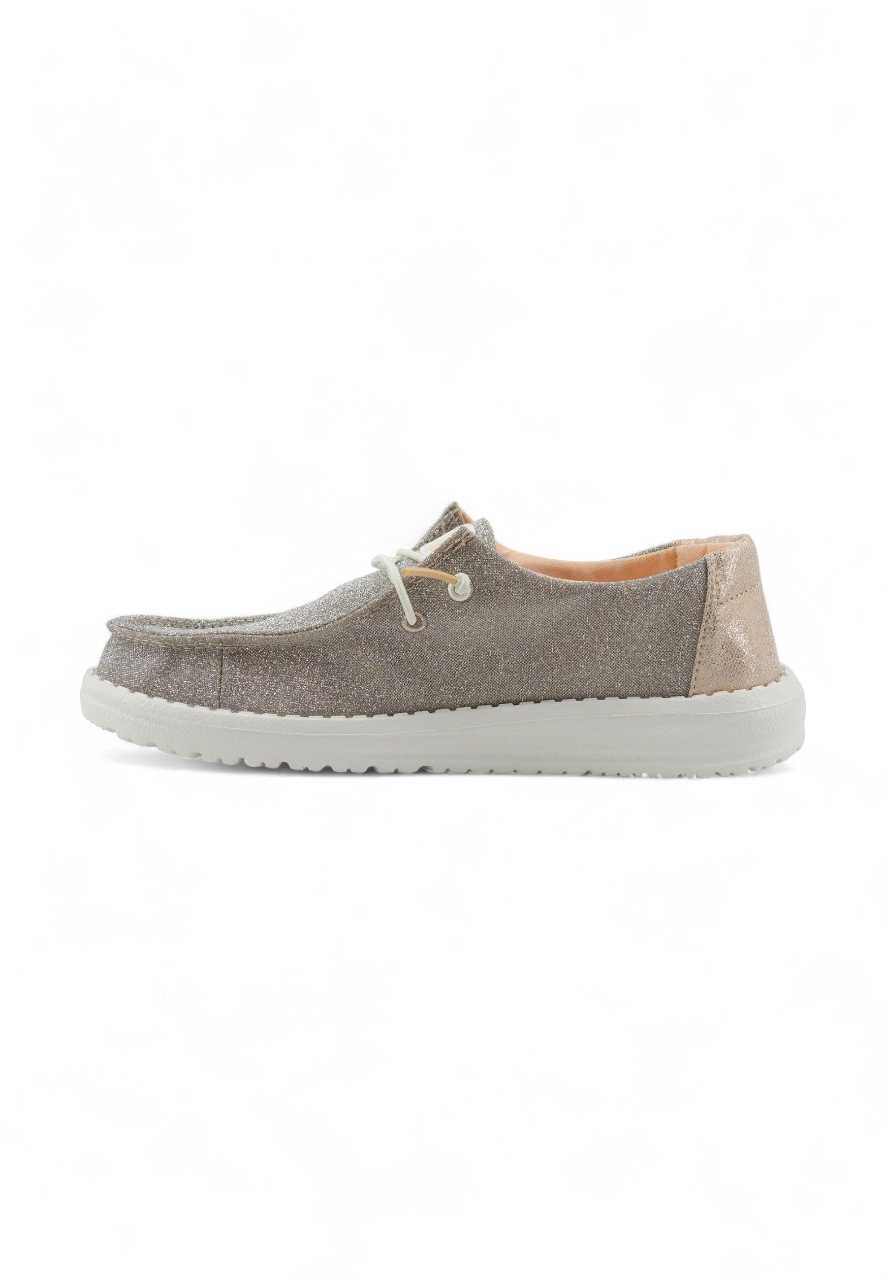 HEY DUDE Wendy Sneaker Vela Donna Rose Gold 41082-7D9 - Sandrini Calzature e Abbigliamento