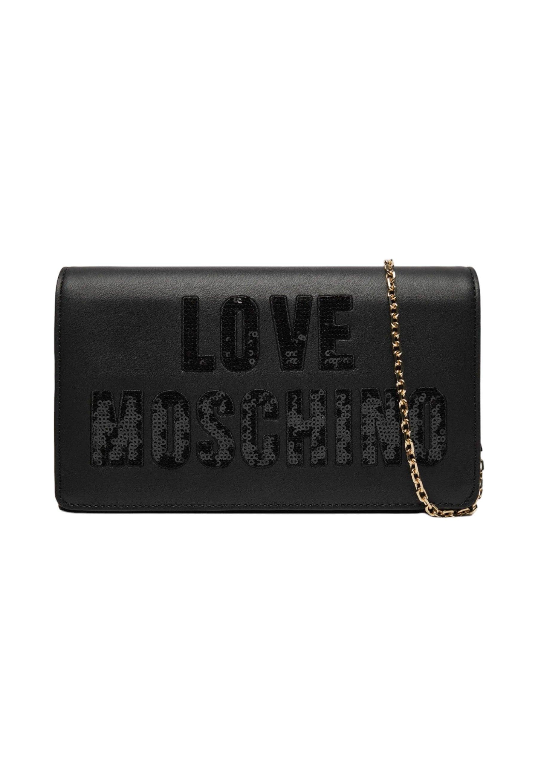 LOVE MOSCHINO Pochette Donna Nero JC4293PP0IKK100B - Sandrini Calzature e Abbigliamento