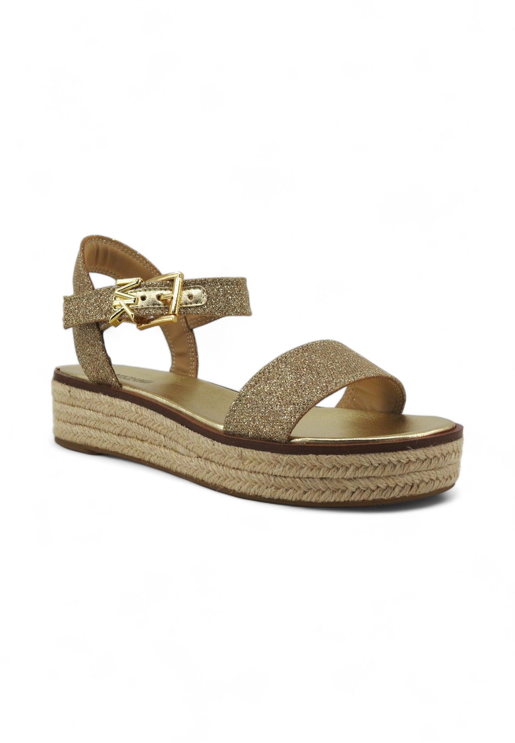 MICHAEL KORS Richie Sandalo Donna Champagne Oro 40S4RIFSAD - Sandrini Calzature e Abbigliamento