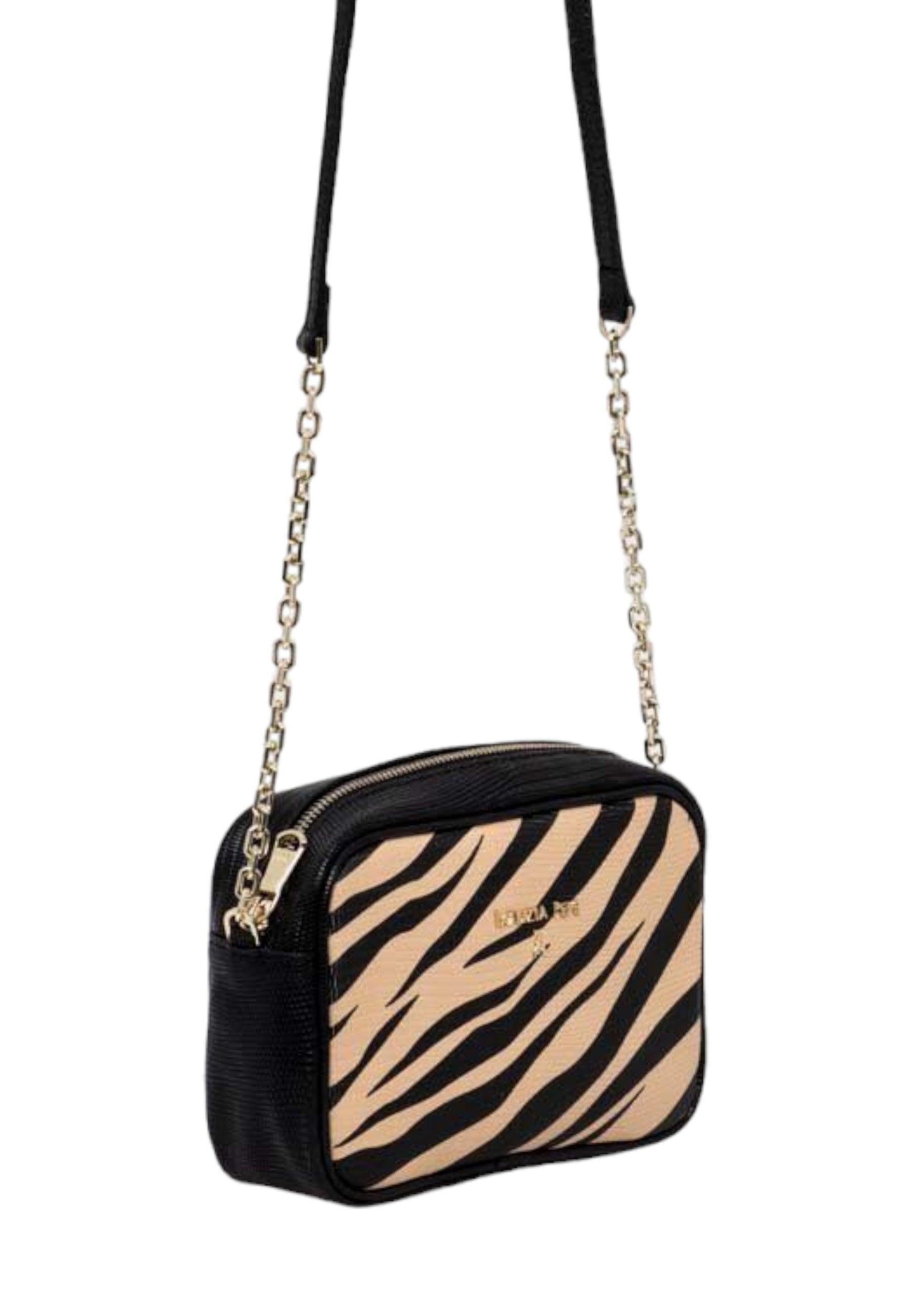 PATRIZIA PEPE Borsa Tracolla Donna Black Beige Fantasia 8B0071-L099 - Sandrini Calzature e Abbigliamento