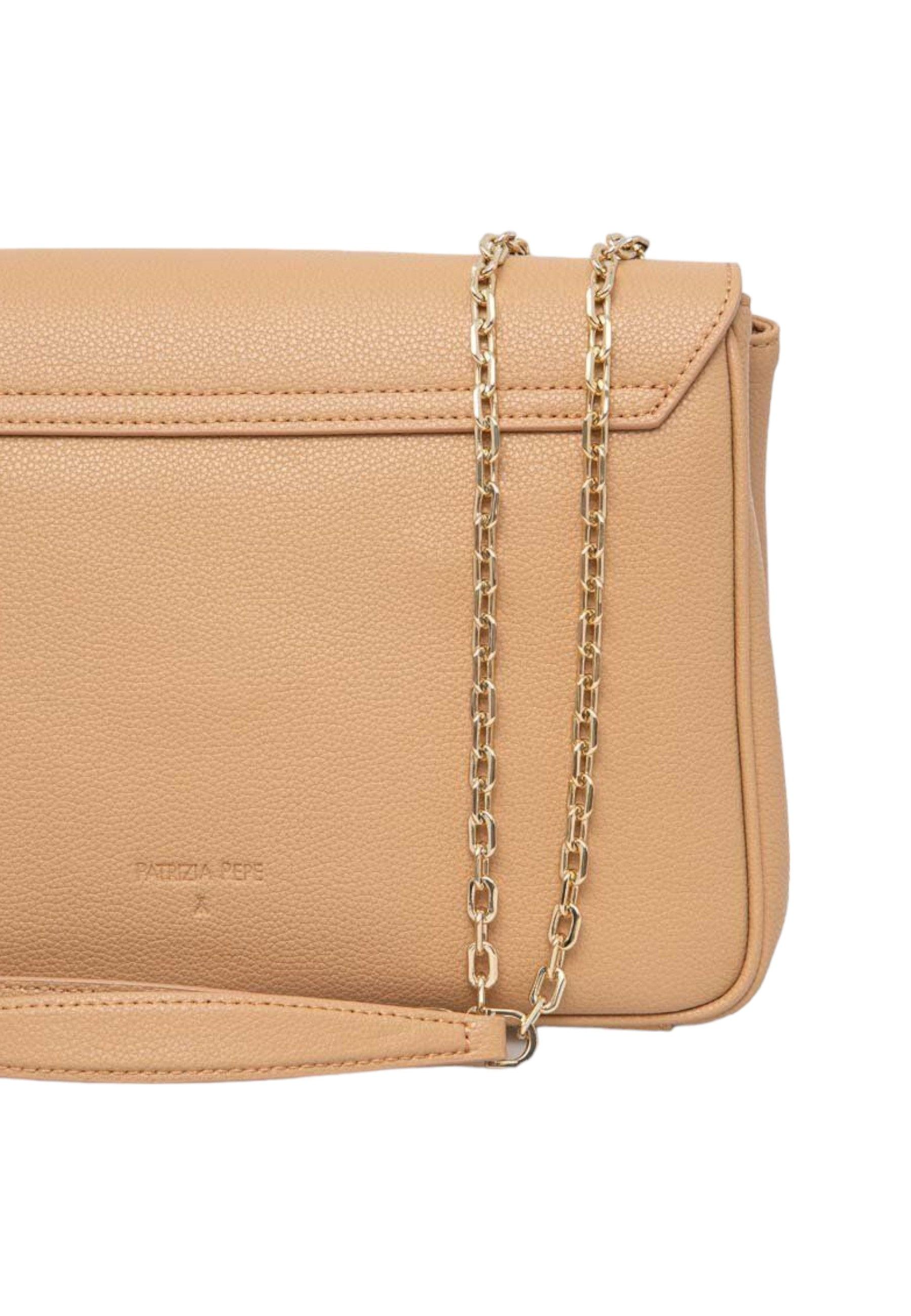 PATRIZIA PEPE Borsa Tracolla Donna Pompei Beige 8B100-L001 - Sandrini Calzature e Abbigliamento