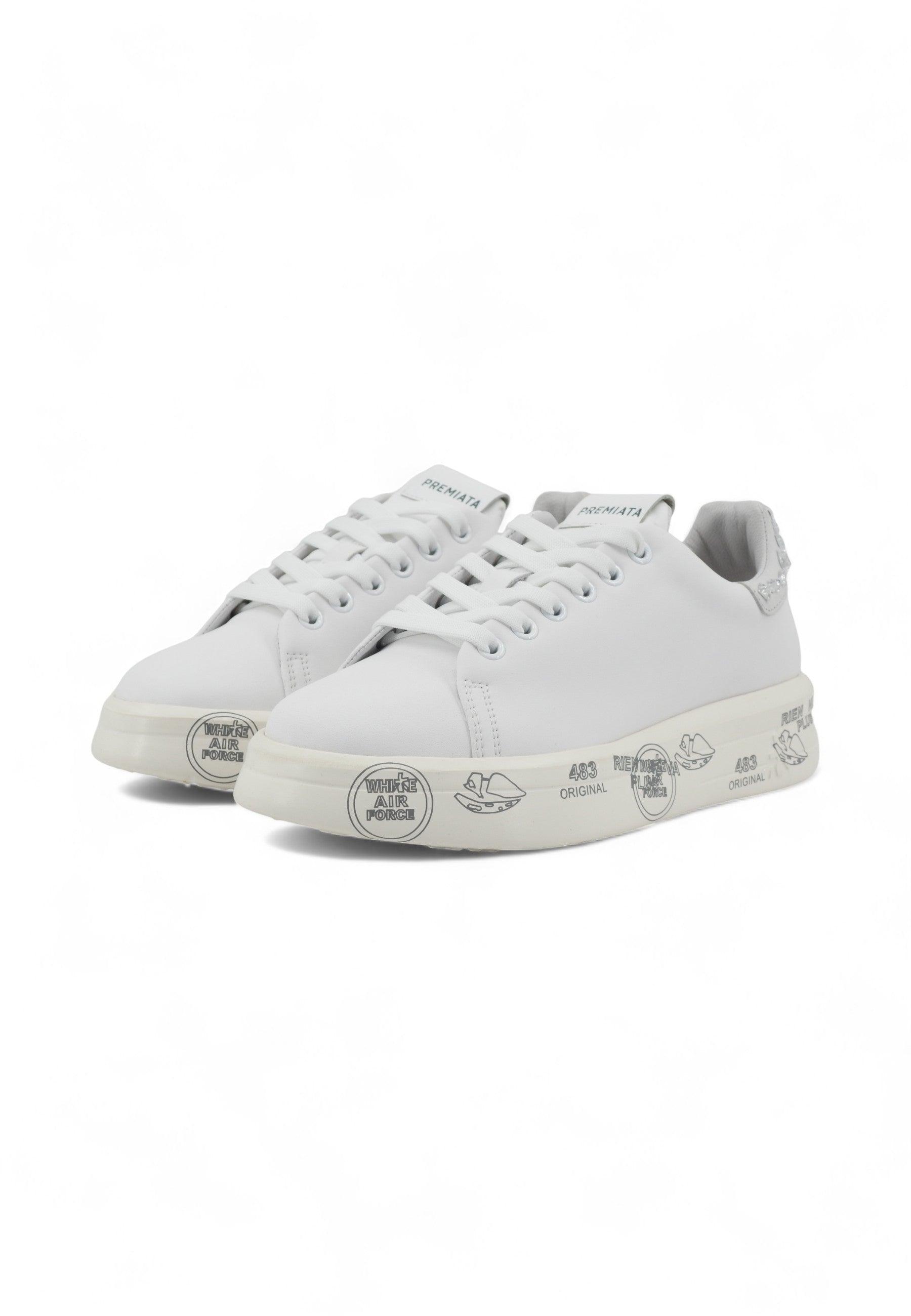 PREMIATA Sneaker Donna White BELLE-6712 - Sandrini Calzature e Abbigliamento