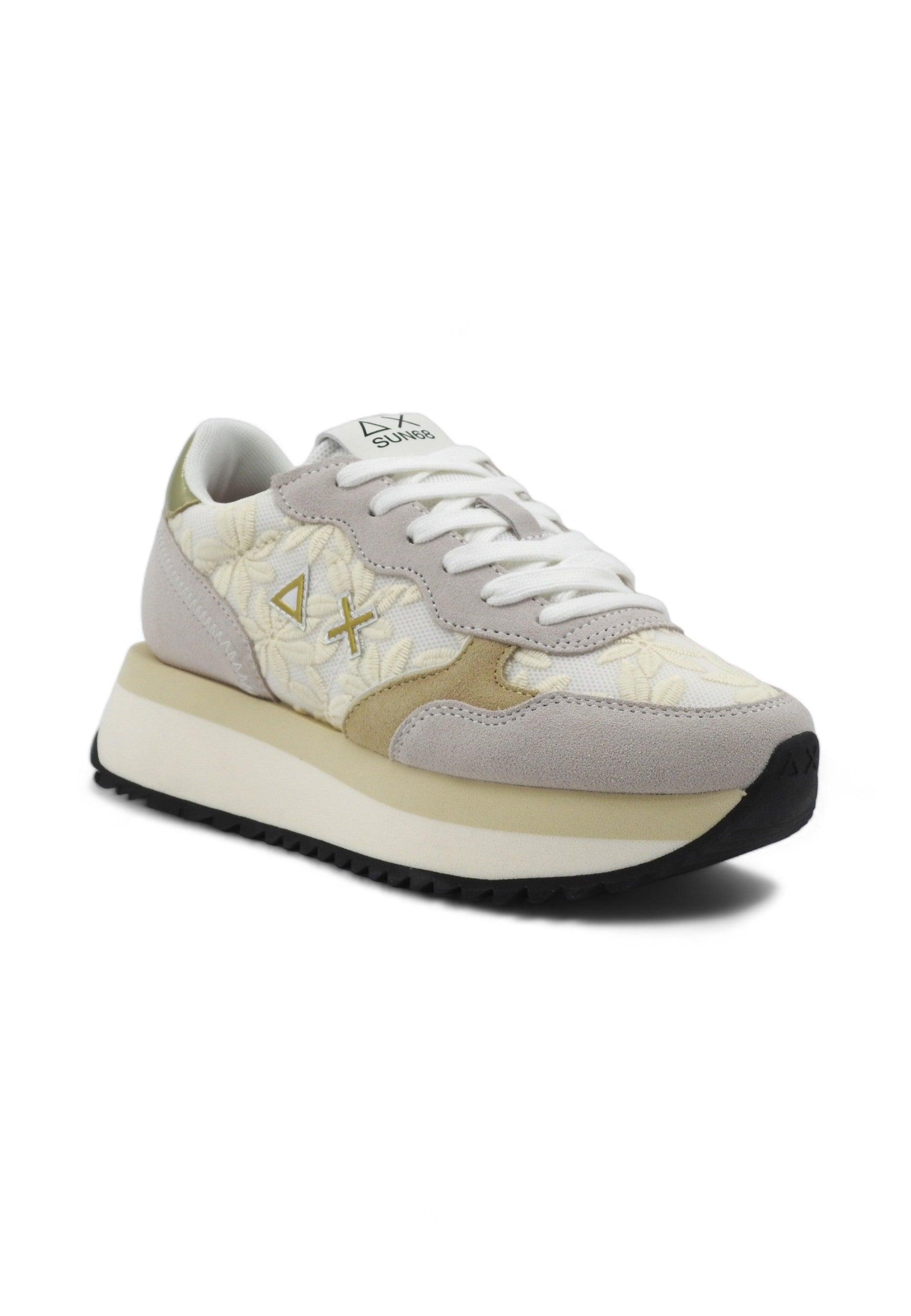 SUN68 Big Lace Sneaker Donna Bianco Z34209 - Sandrini Calzature e Abbigliamento