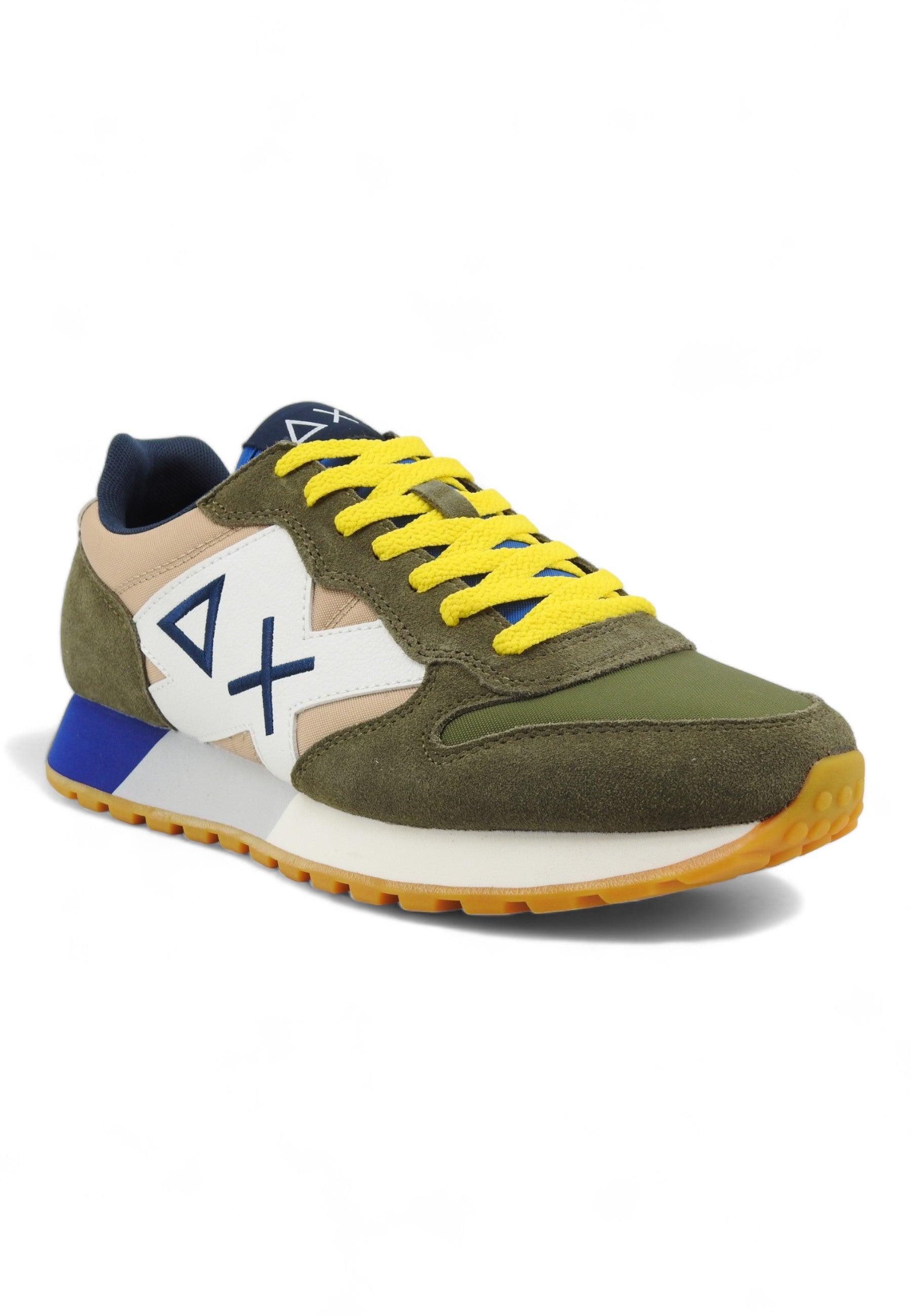 SUN68 Jaki Bicolor Sneaker Uomo Militare Beige Z34112 - Sandrini Calzature e Abbigliamento