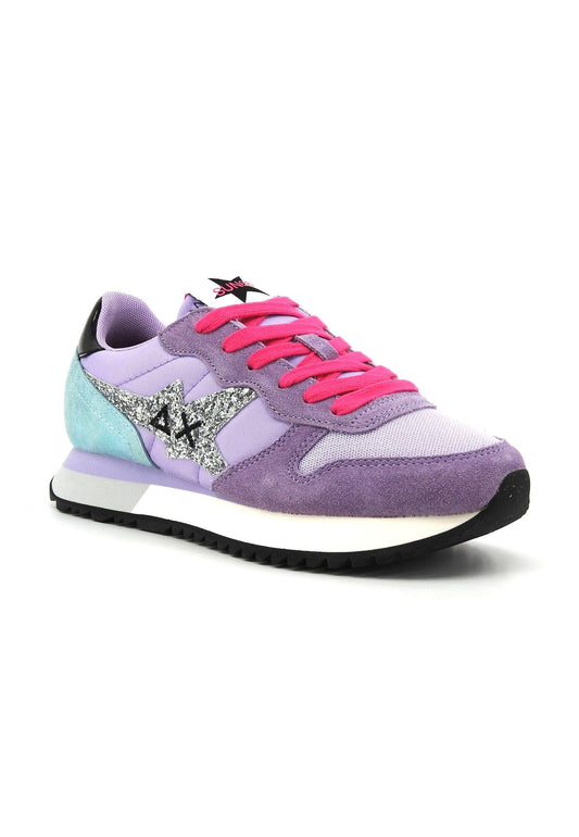 SUN68 Stargirl Glitter Logo Sneaker Donna Lilla Z34211 - Sandrini Calzature e Abbigliamento