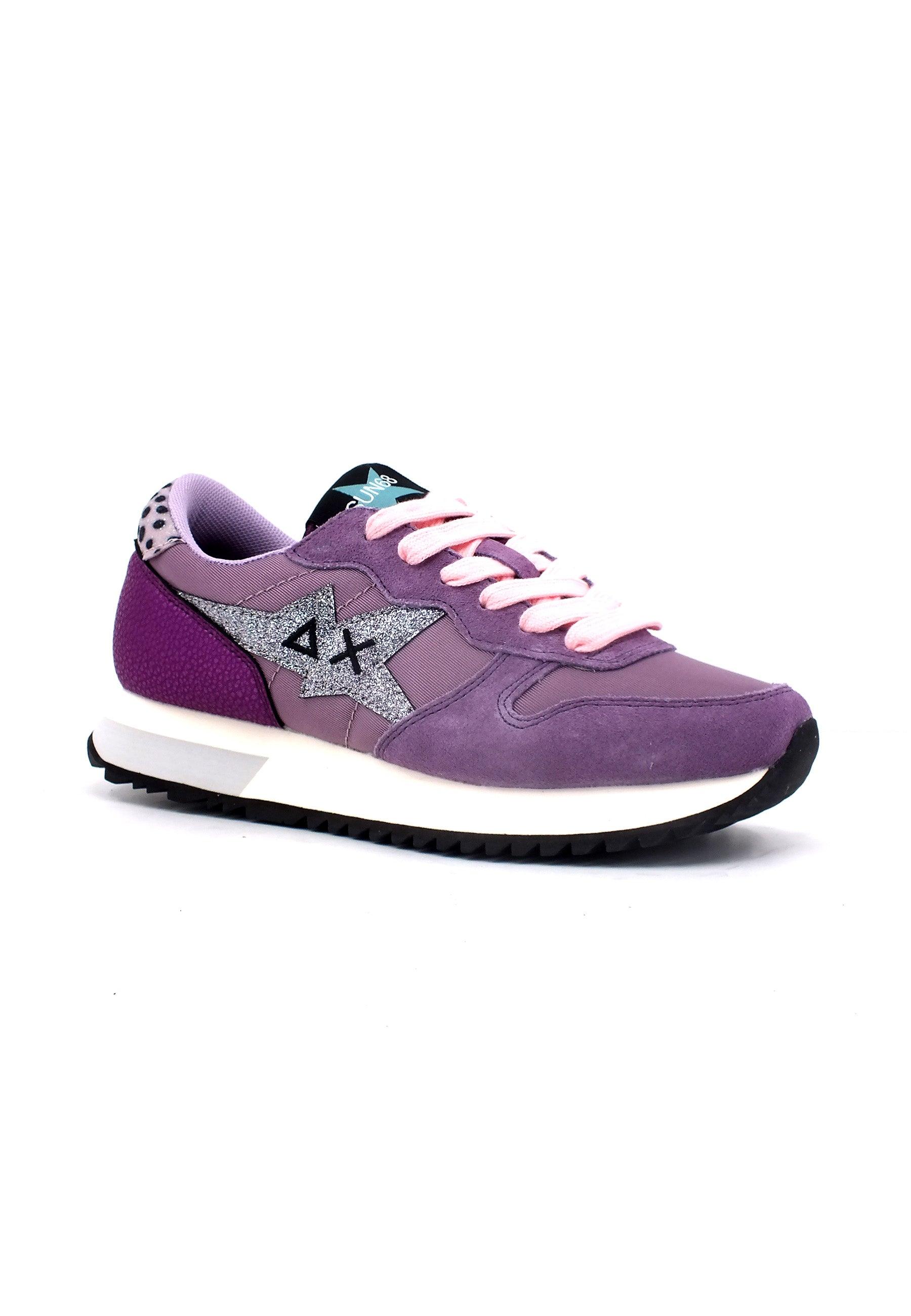 SUN68 Stargirl Glitter Sneaker Donna Malva Z43210 - Sandrini Calzature e Abbigliamento