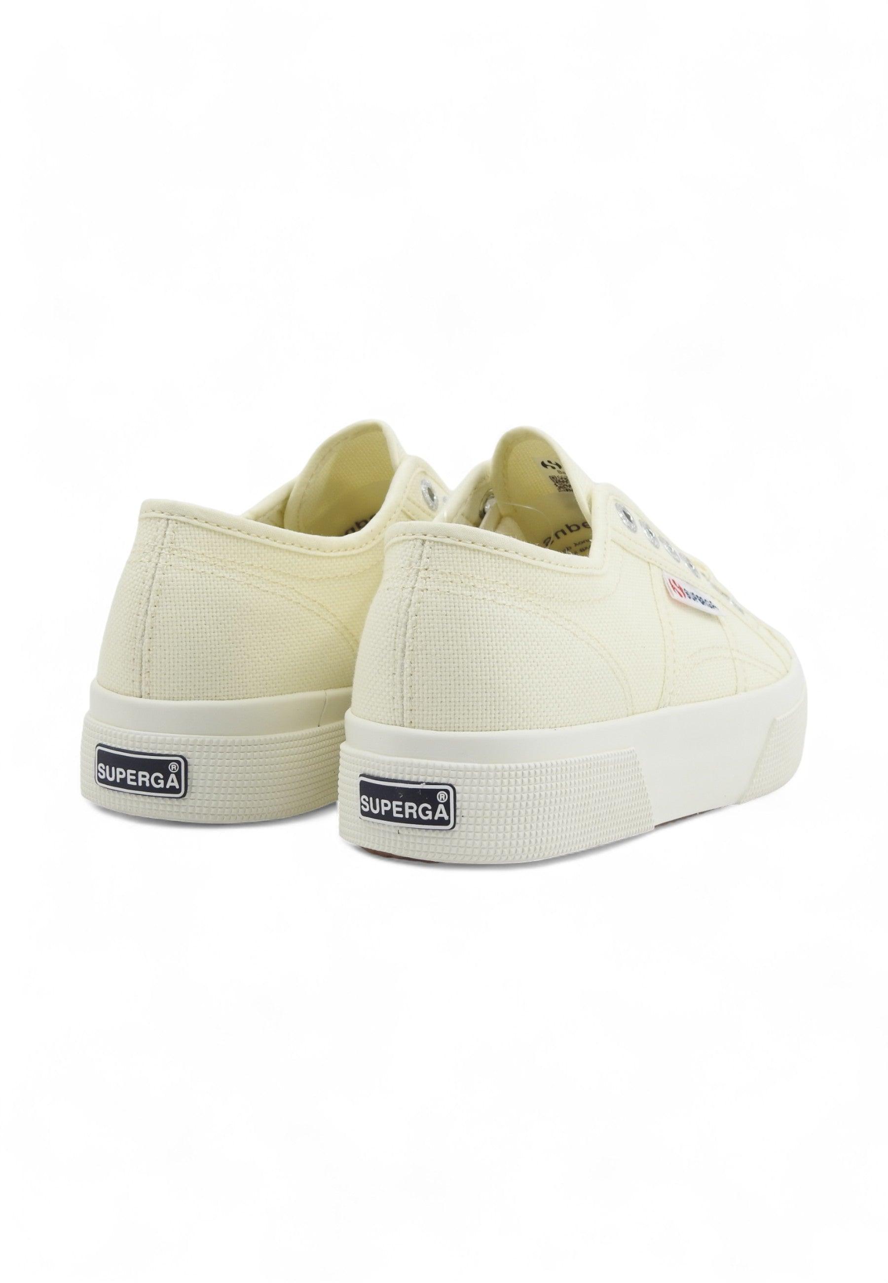 SUPERGA 2740 Platform Sneaker Donna Beige Natural Avorio S21384W - Sandrini Calzature e Abbigliamento