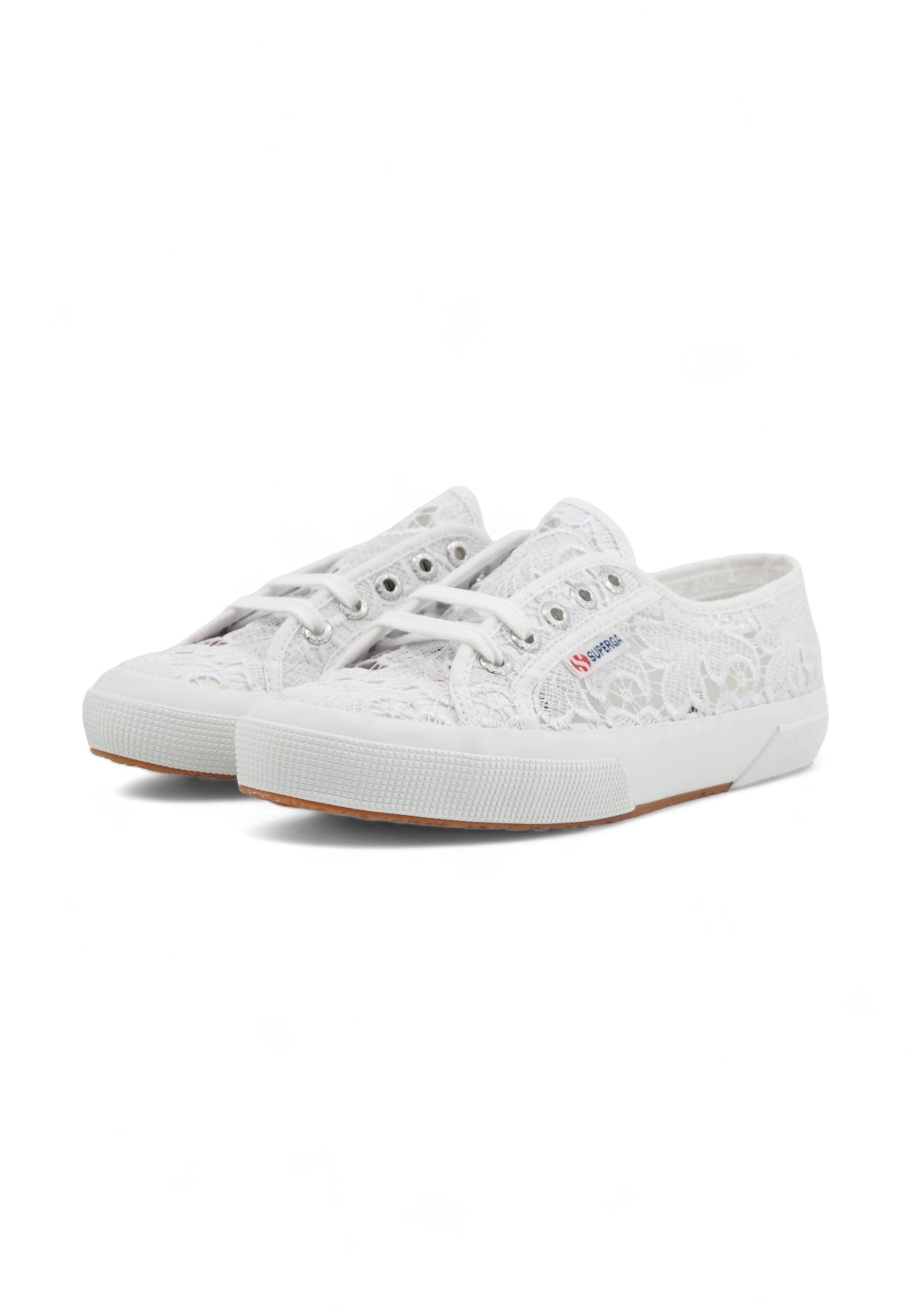 SUPERGA 2750 Macrame Sneaker Donna White S81219W - Sandrini Calzature e Abbigliamento