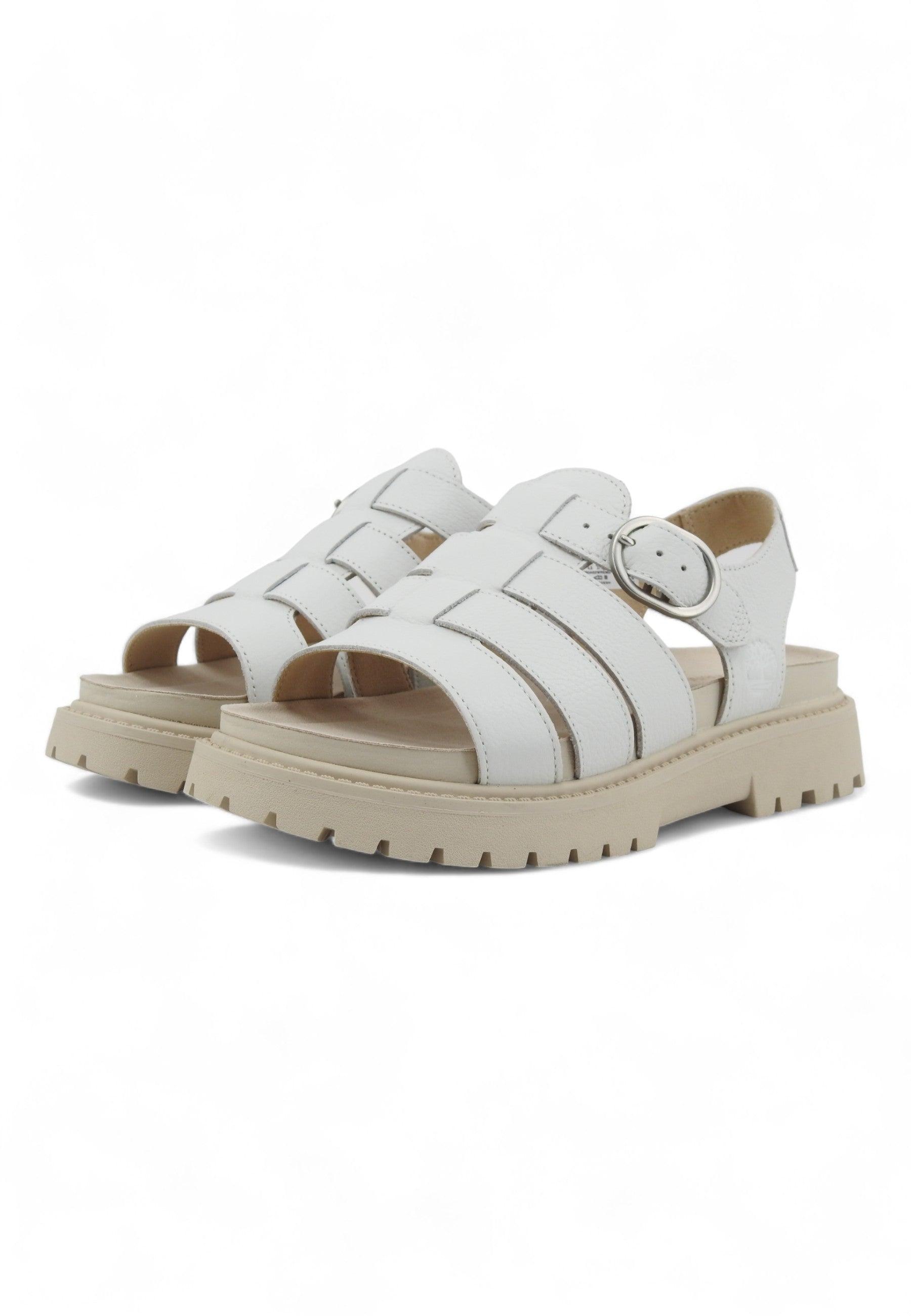 TIMBERLAND Clairemont Way Sandalo Donna White TB0A62WREM2 - Sandrini Calzature e Abbigliamento
