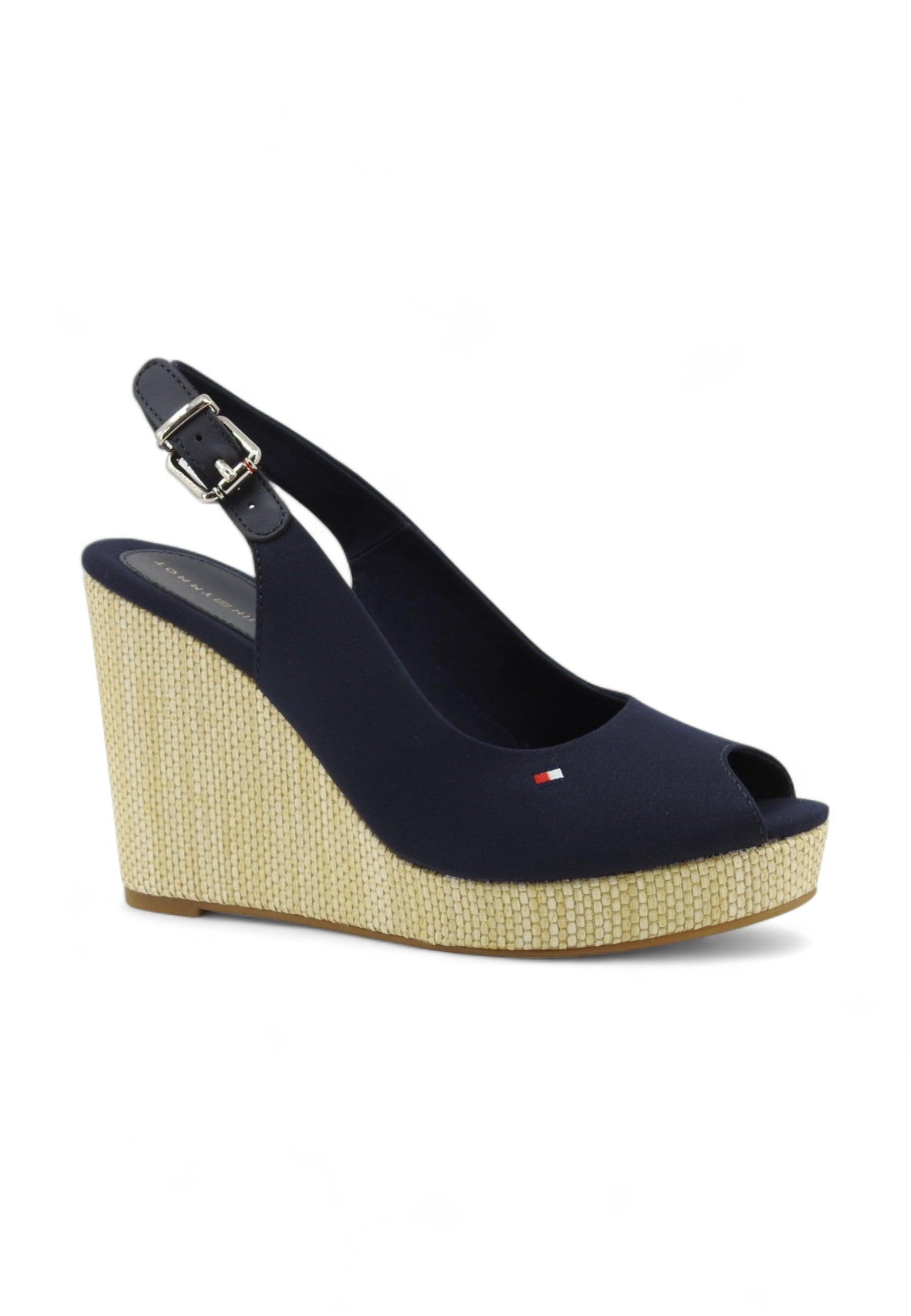 TOMMY HILFIGER Sandalo Donna Space Blue FW0FW04789 - Sandrini Calzature e Abbigliamento