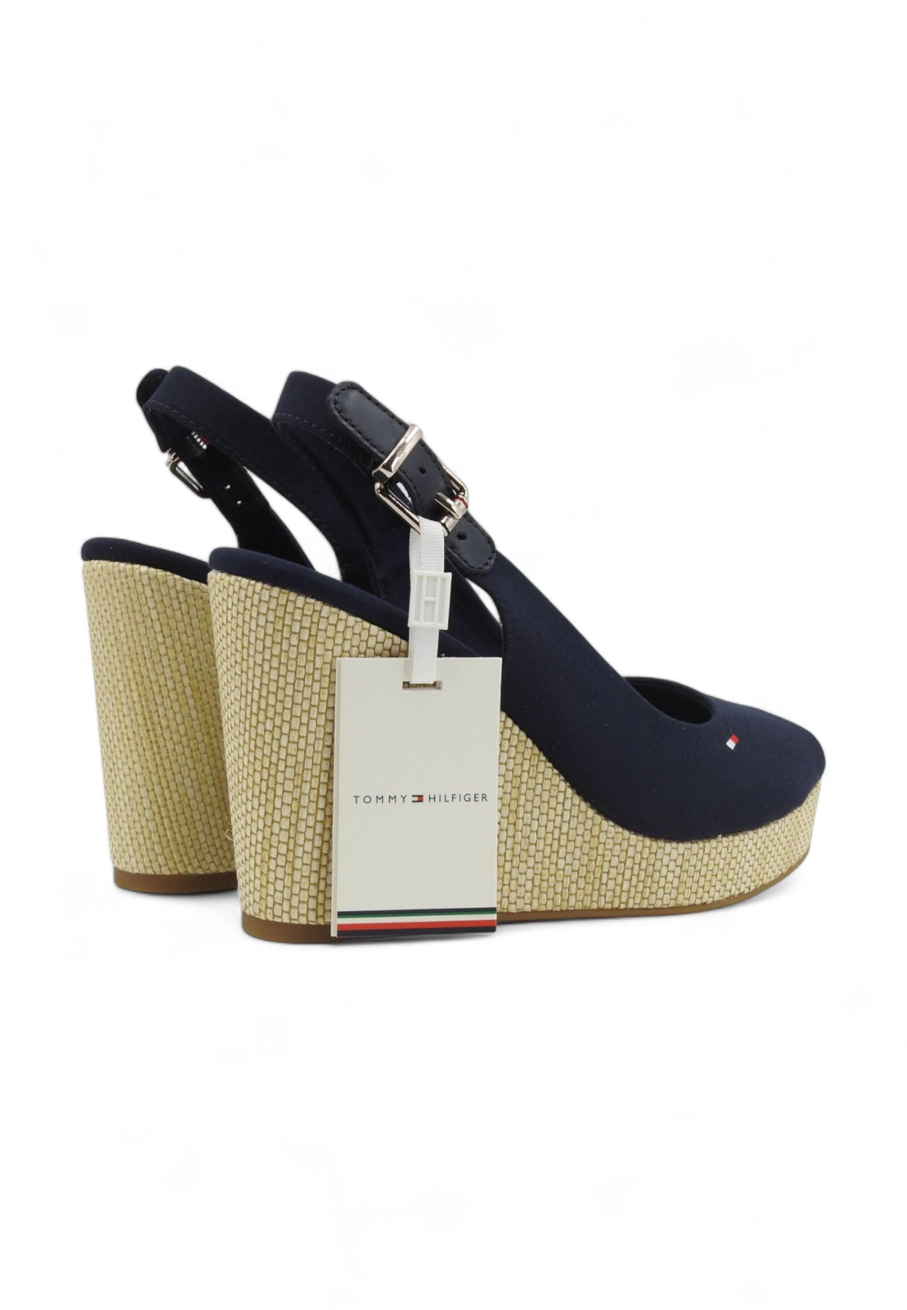 TOMMY HILFIGER Sandalo Donna Space Blue FW0FW04789 - Sandrini Calzature e Abbigliamento