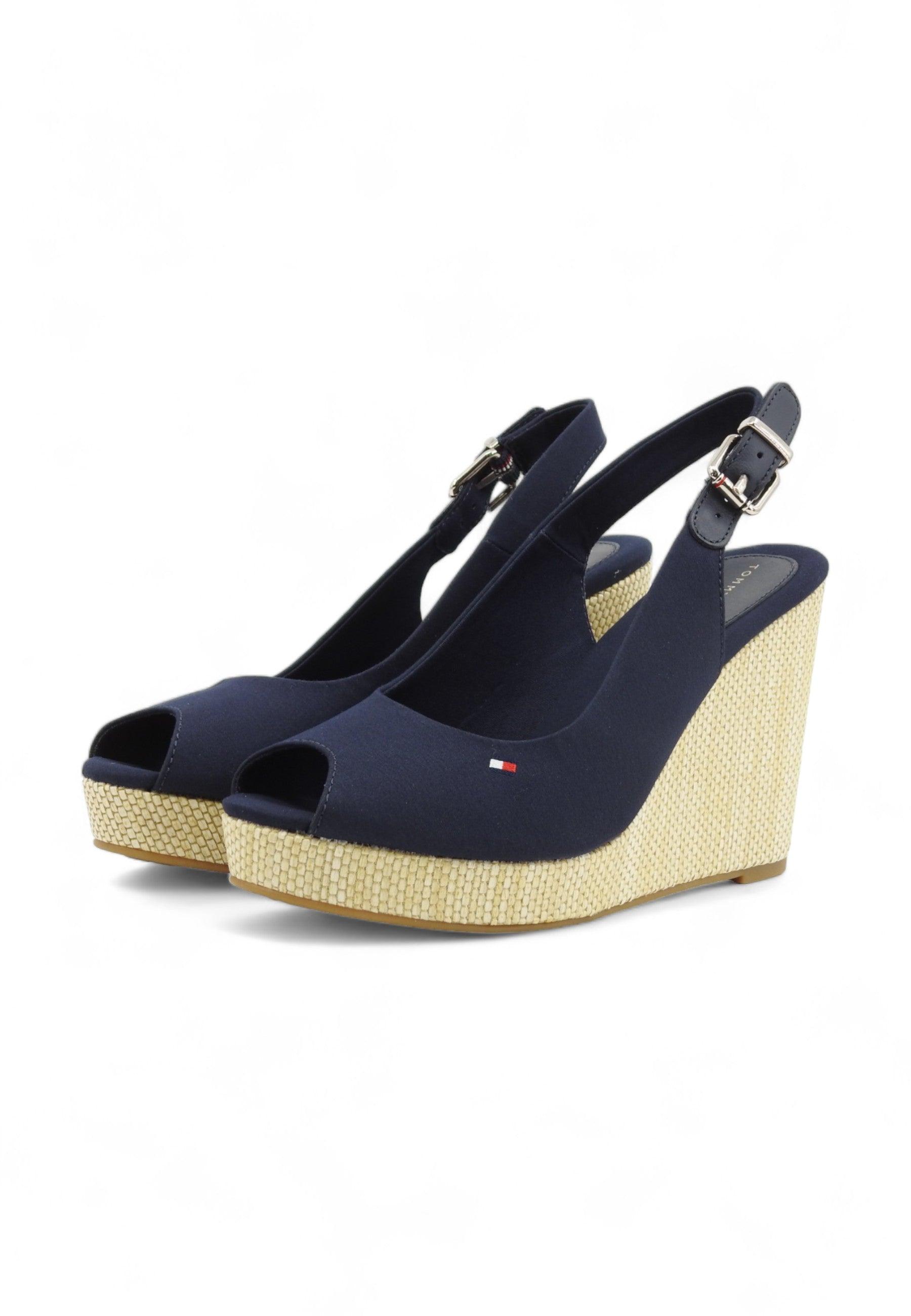 TOMMY HILFIGER Sandalo Donna Space Blue FW0FW04789 - Sandrini Calzature e Abbigliamento