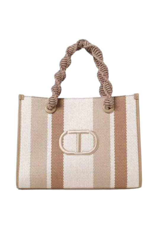 TWINSET Borsa Tote Donna Riga Summer 241TD8301 - Sandrini Calzature e Abbigliamento