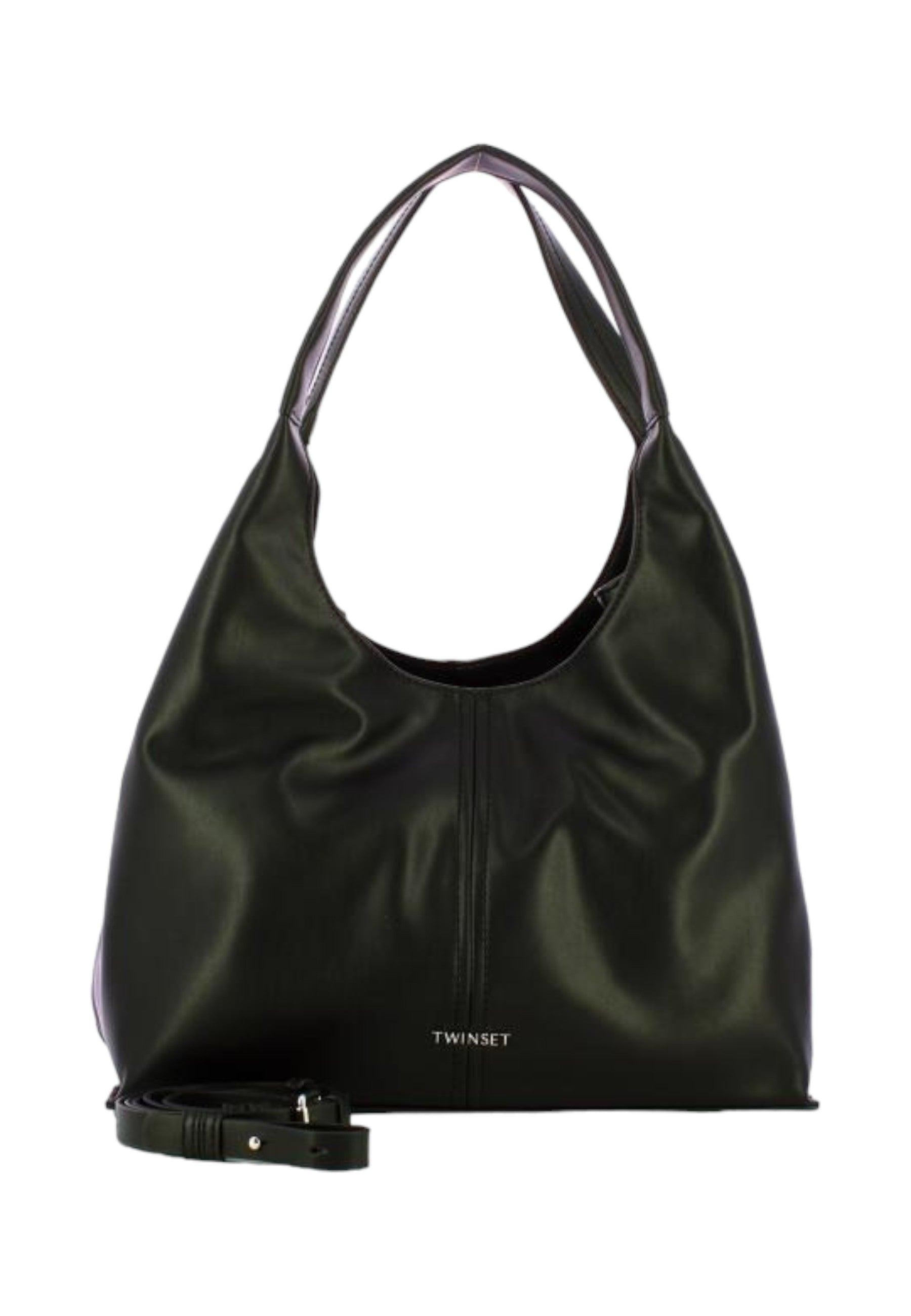 TWINSET Borsa Tote Large Donna Nero 241TD8252 - Sandrini Calzature e Abbigliamento