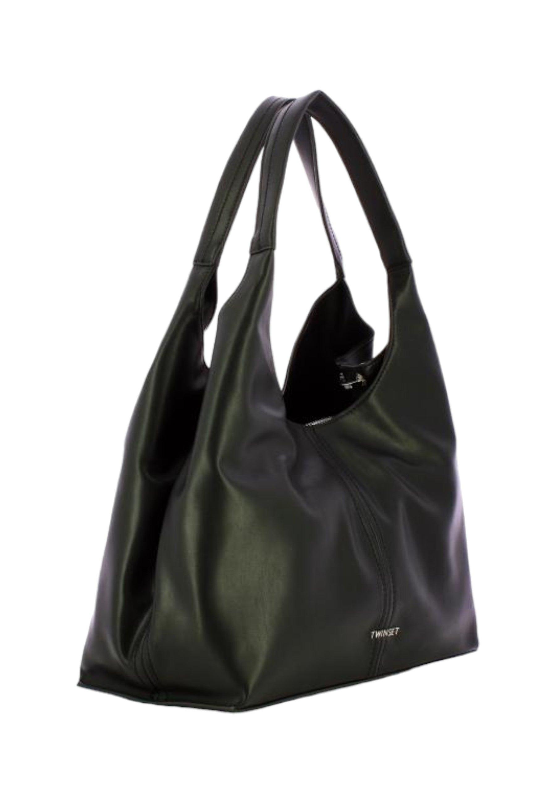 TWINSET Borsa Tote Large Donna Nero 241TD8252 - Sandrini Calzature e Abbigliamento