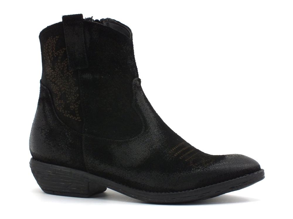 DIVINE FOLLIE Stivaletto Texano Nero MARTA80 - Sandrini Calzature e Abbigliamento