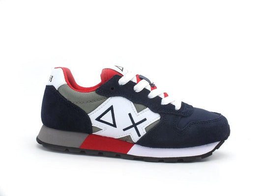 SUN68 Boy's Jaki Bicolor Sneaker Running Bambino Navy Blue Z31311 - Sandrini Calzature e Abbigliamento