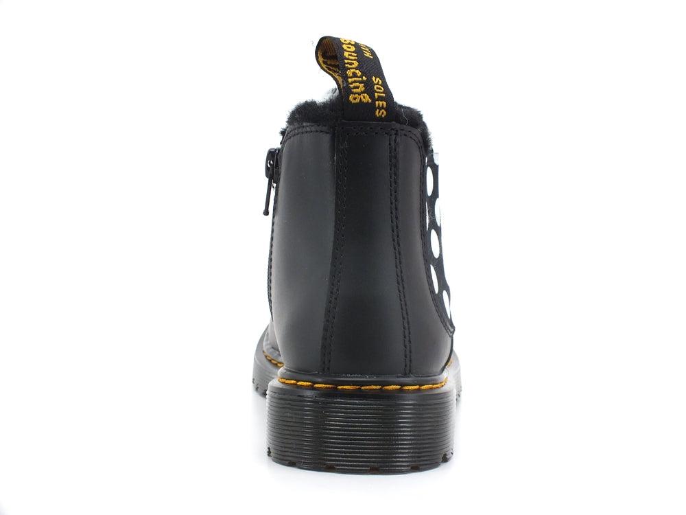 DR. MARTENS LENOIRE J ROMARIO POLACCO ELASTICI POIS BLACK 2976J-27035001 - Sandrini Calzature e Abbigliamento