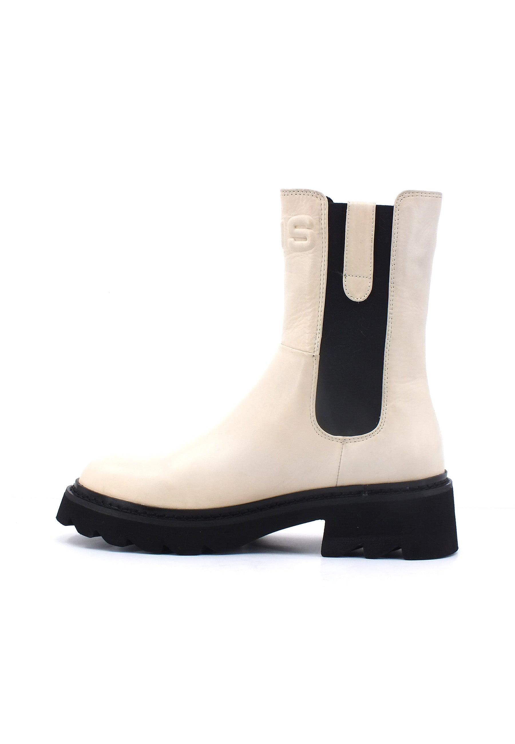 4US PACIOTTI Stivaletto Polacco Donna Latte Beige STREETE-001 - Sandrini Calzature e Abbigliamento