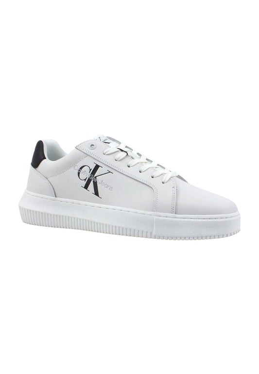 CALVIN KLEIN Chunky Cupsole Sneaker Uomo White Black YM0YM00681 - Sandrini Calzature e Abbigliamento