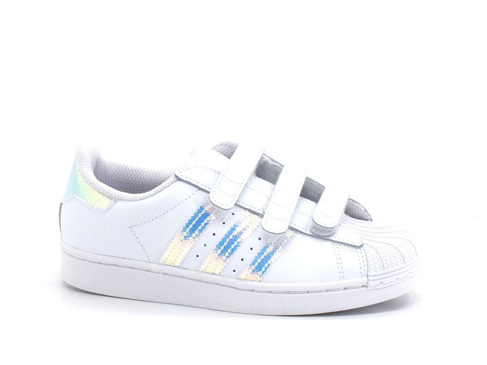 ADIDAS Superstar CF C Sneaker Strappi White FV3655 - Sandrini Calzature e Abbigliamento