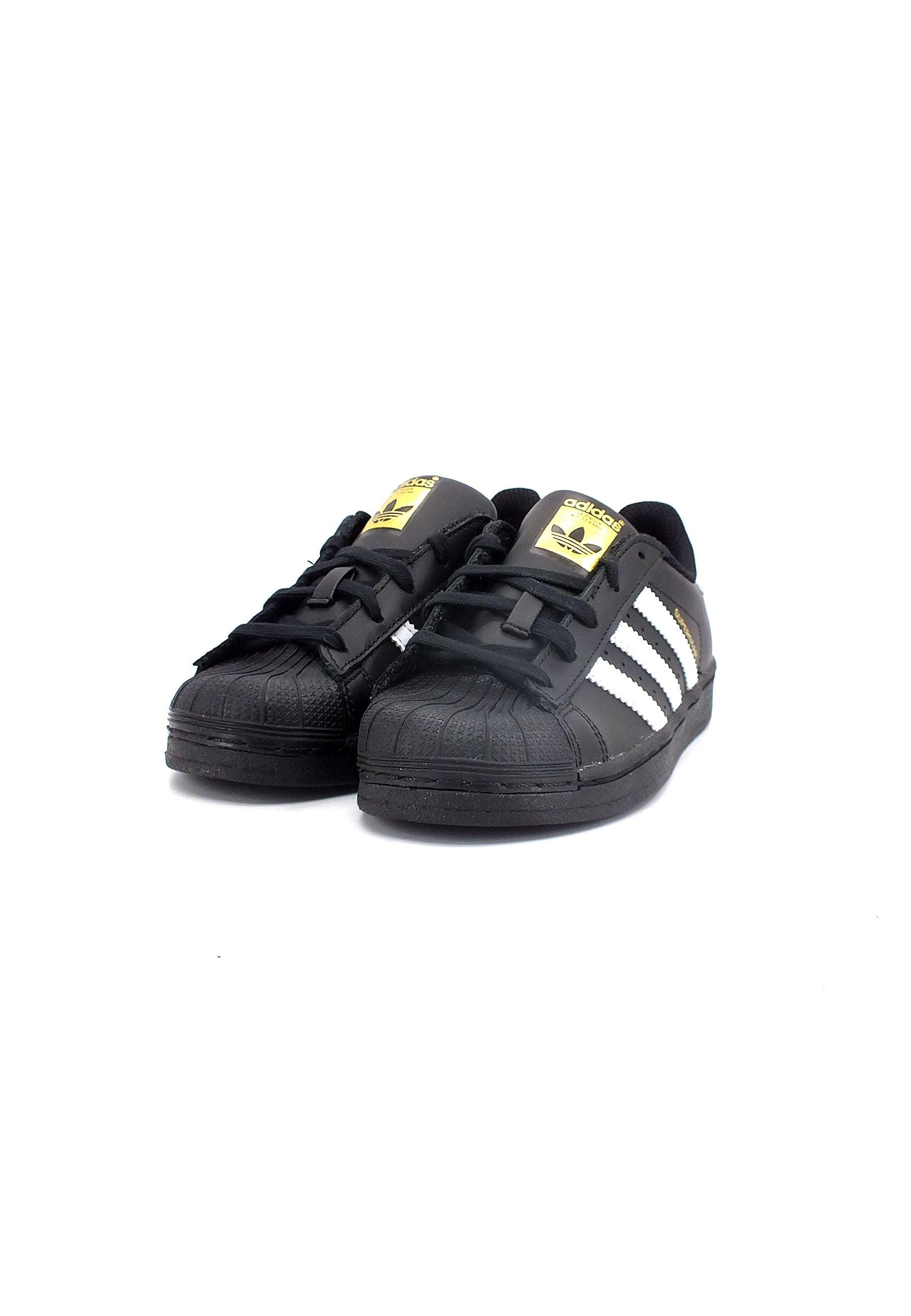 ADIDAS Superstar Sneaker Bimbo Black White BA8379 - Sandrini Calzature e Abbigliamento