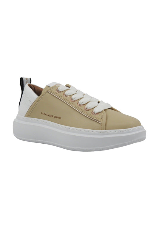 ALEXANDER SMITH Wembley Sneaker Donna Beige White WYW0003 - Sandrini Calzature e Abbigliamento