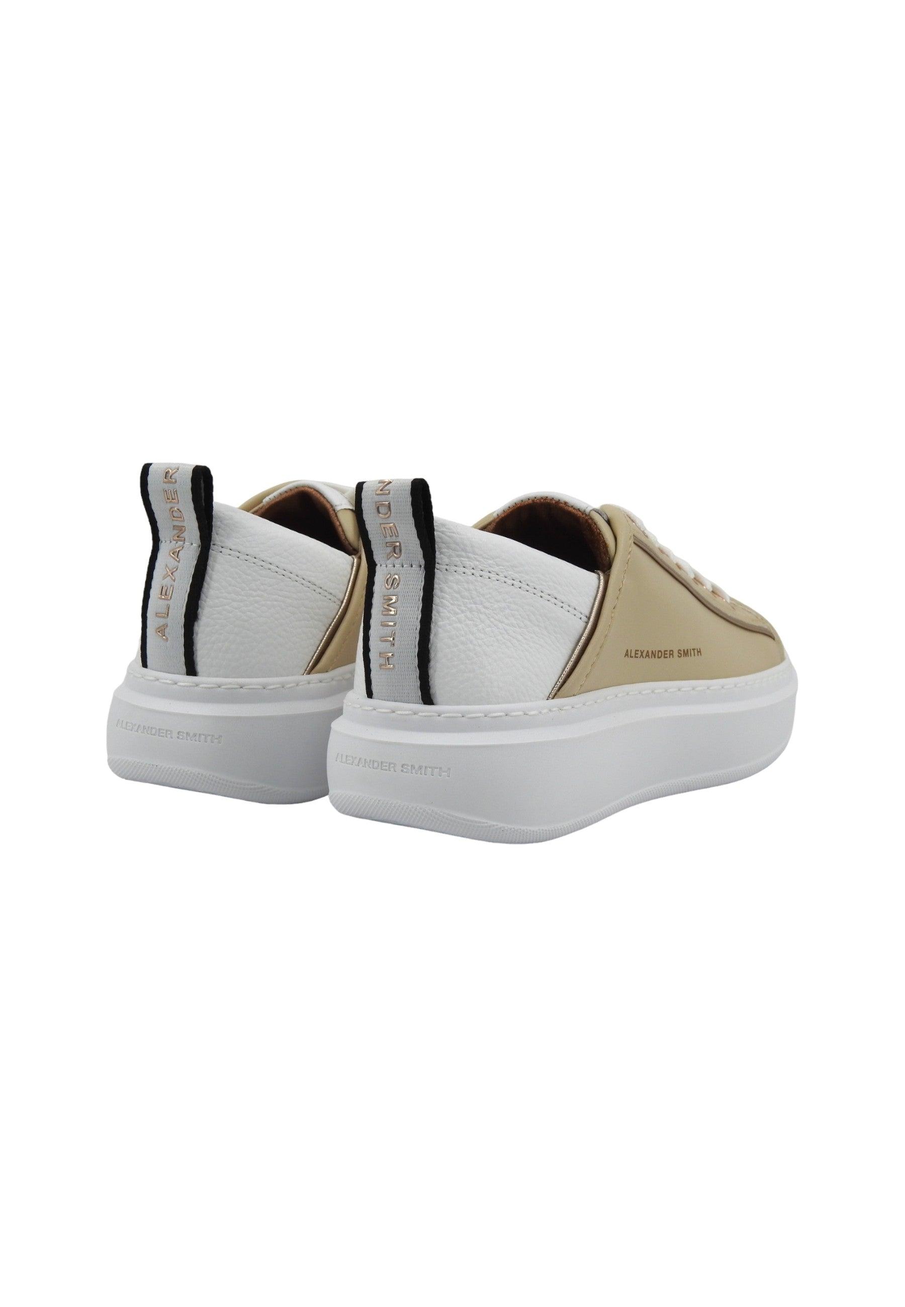 ALEXANDER SMITH Wembley Sneaker Donna Beige White WYW0003 - Sandrini Calzature e Abbigliamento