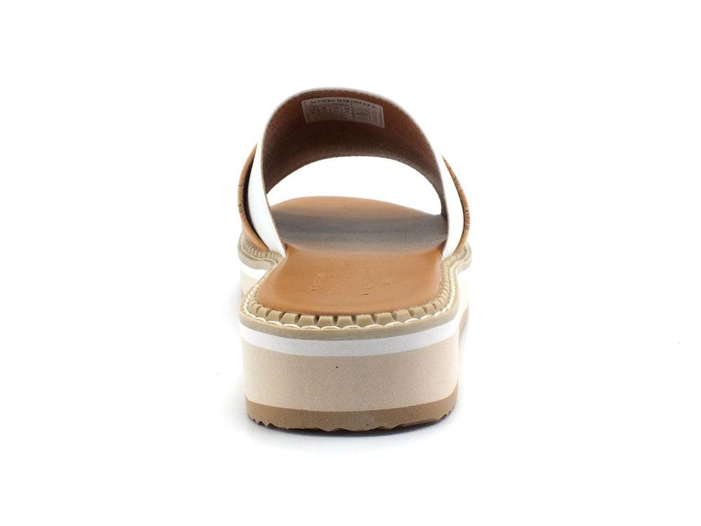 ALVIERO MARTINI 1° CLASSE Ciabatta Fascia Geo White Beige N1173-0326 - Sandrini Calzature e Abbigliamento